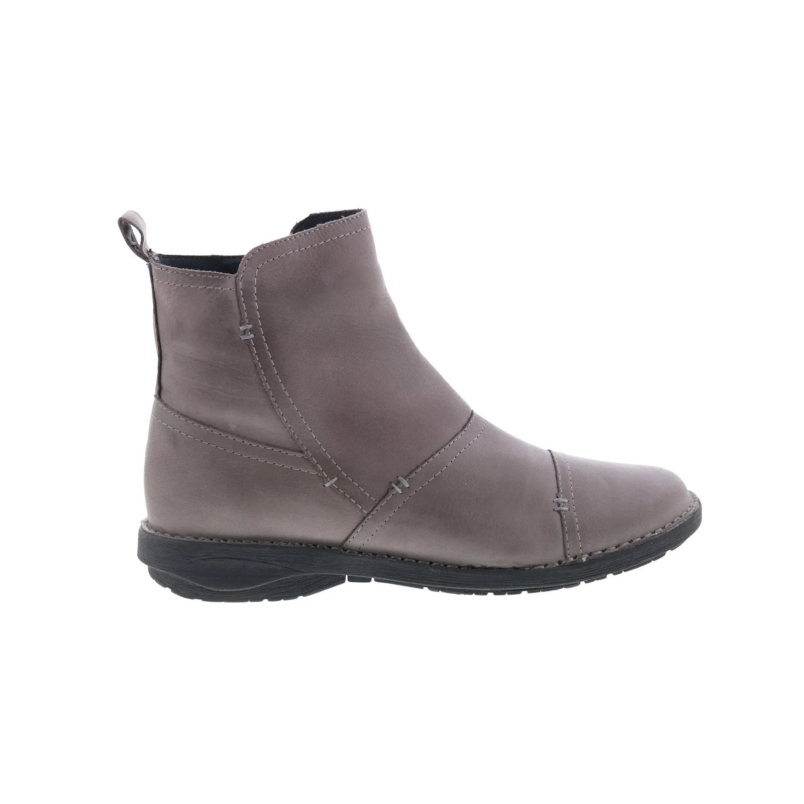 Miz Mooz Pyper Womens Gray Leather Zipper Ankle & Booties Boots Outdoor Explore