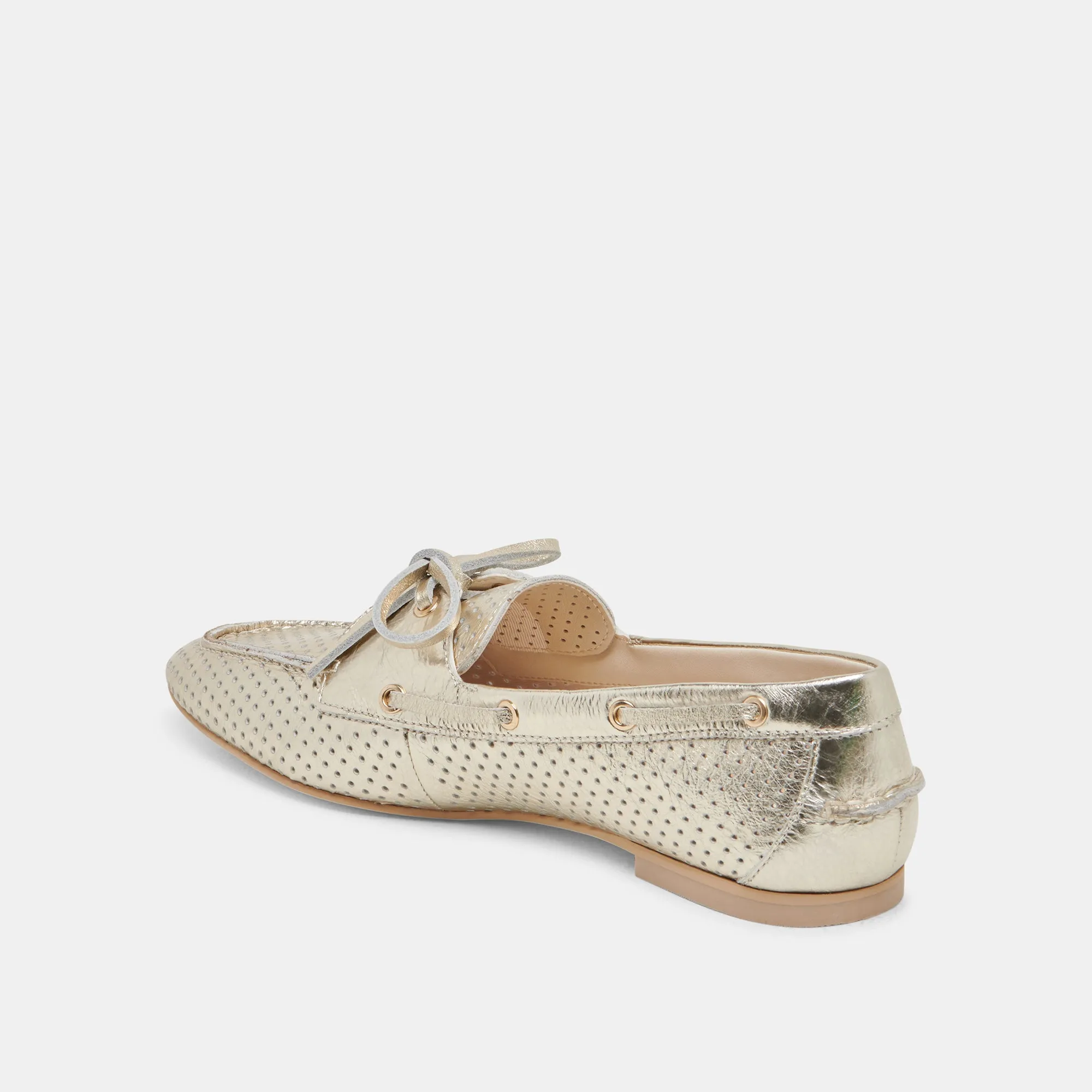 LAKIN LOAFERS PLATINUM PERFORATED LEATHER Yoga Mood