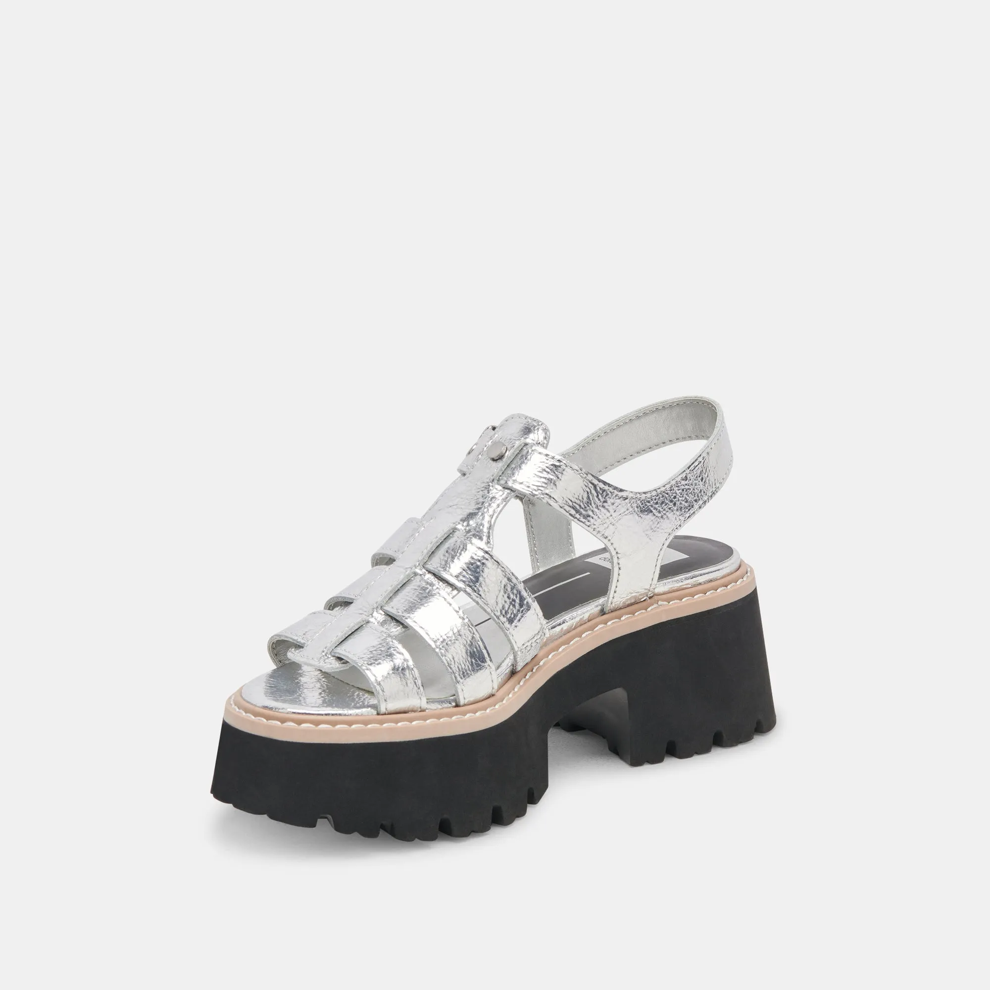 LATICE SANDALS SILVER DISTRESSED LEATHER Everyday Pick Trail Ready