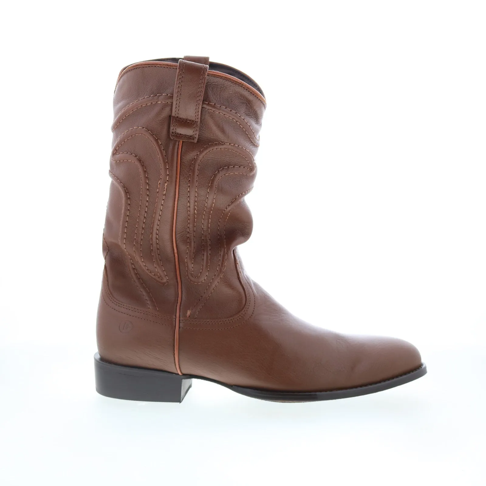 Easy Match Dingo Montana DI-316 Mens Brown Leather Slip On Western Boots