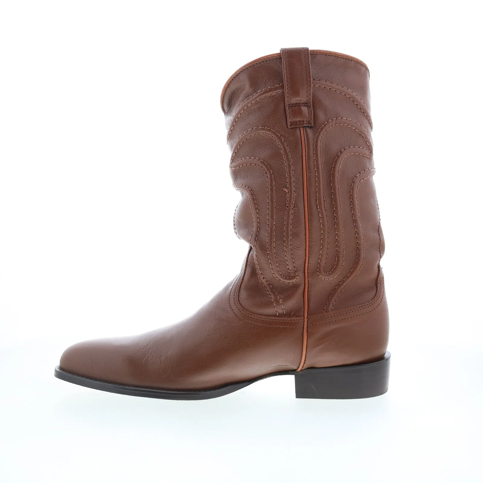 Sporty Design Easy to Wear Dingo Montana DI-316 Mens Brown Leather Slip On Western Boots