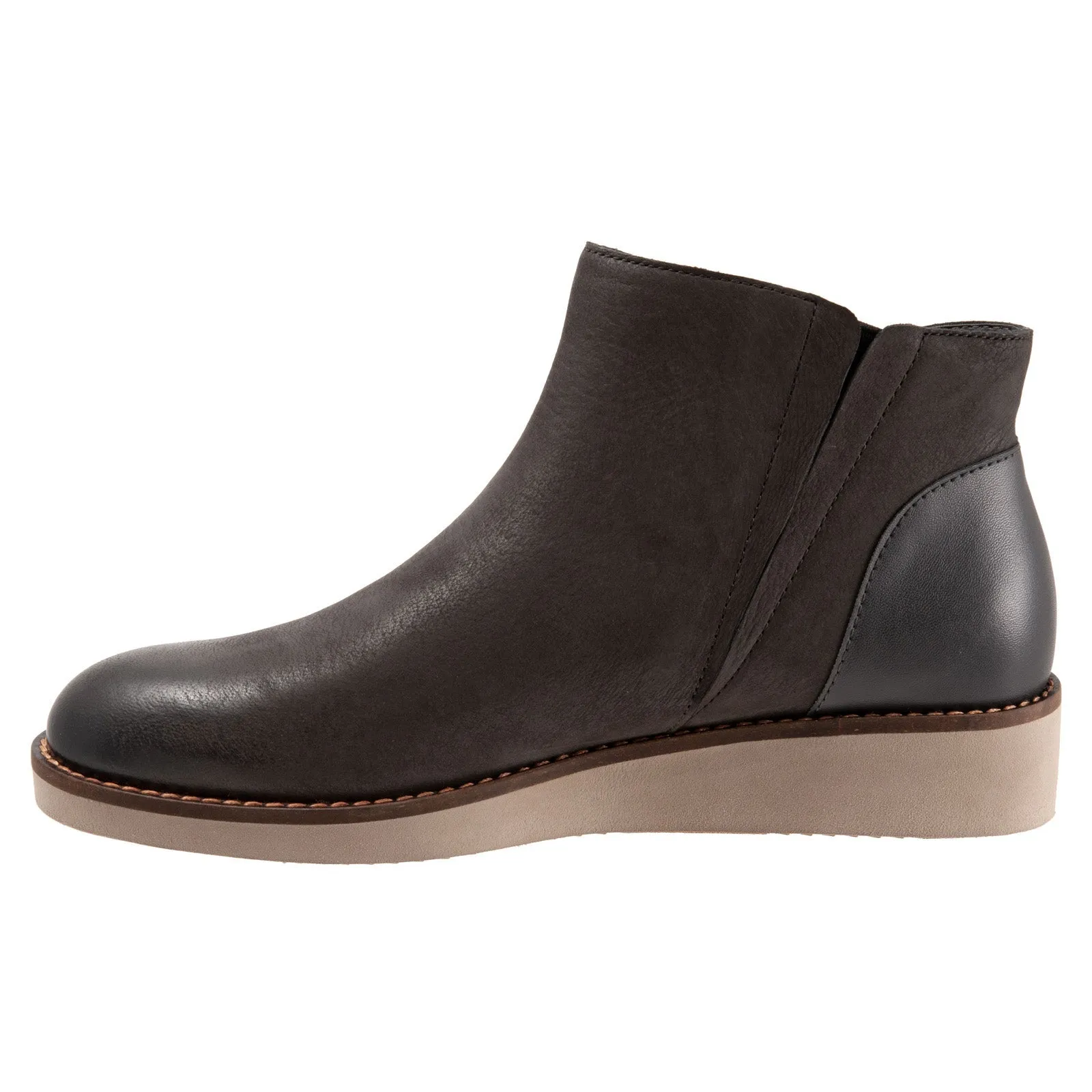 Softwalk Wesley S1963-049 Womens Brown Narrow Leather Ankle & Booties Boots Comfortable fit