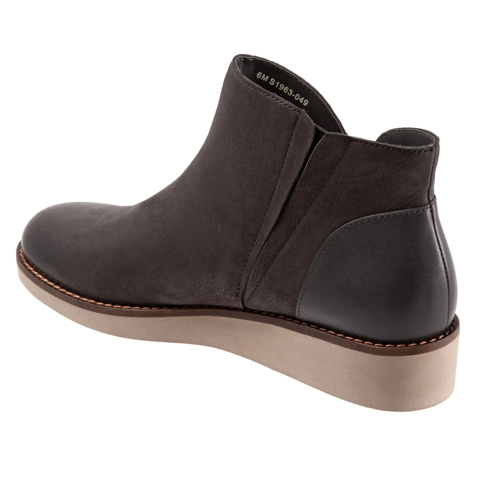 Softwalk Wesley S1963-049 Womens Brown Narrow Leather Ankle & Booties Boots Year Round