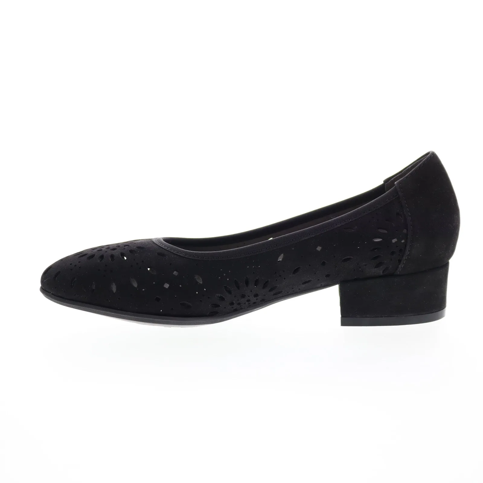 Summer Sandals David Tate Proud Womens Black Narrow Nubuck Slip On Pumps Heels Shoes