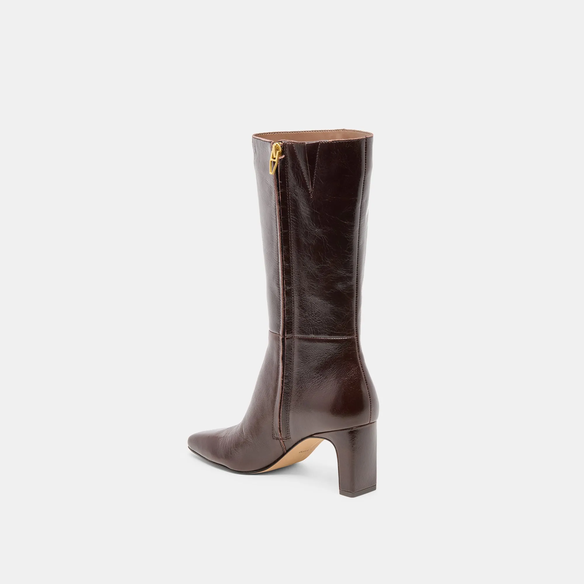 RIGGS BOOTS CHOCOLATE LEATHER Rough texture Western Style