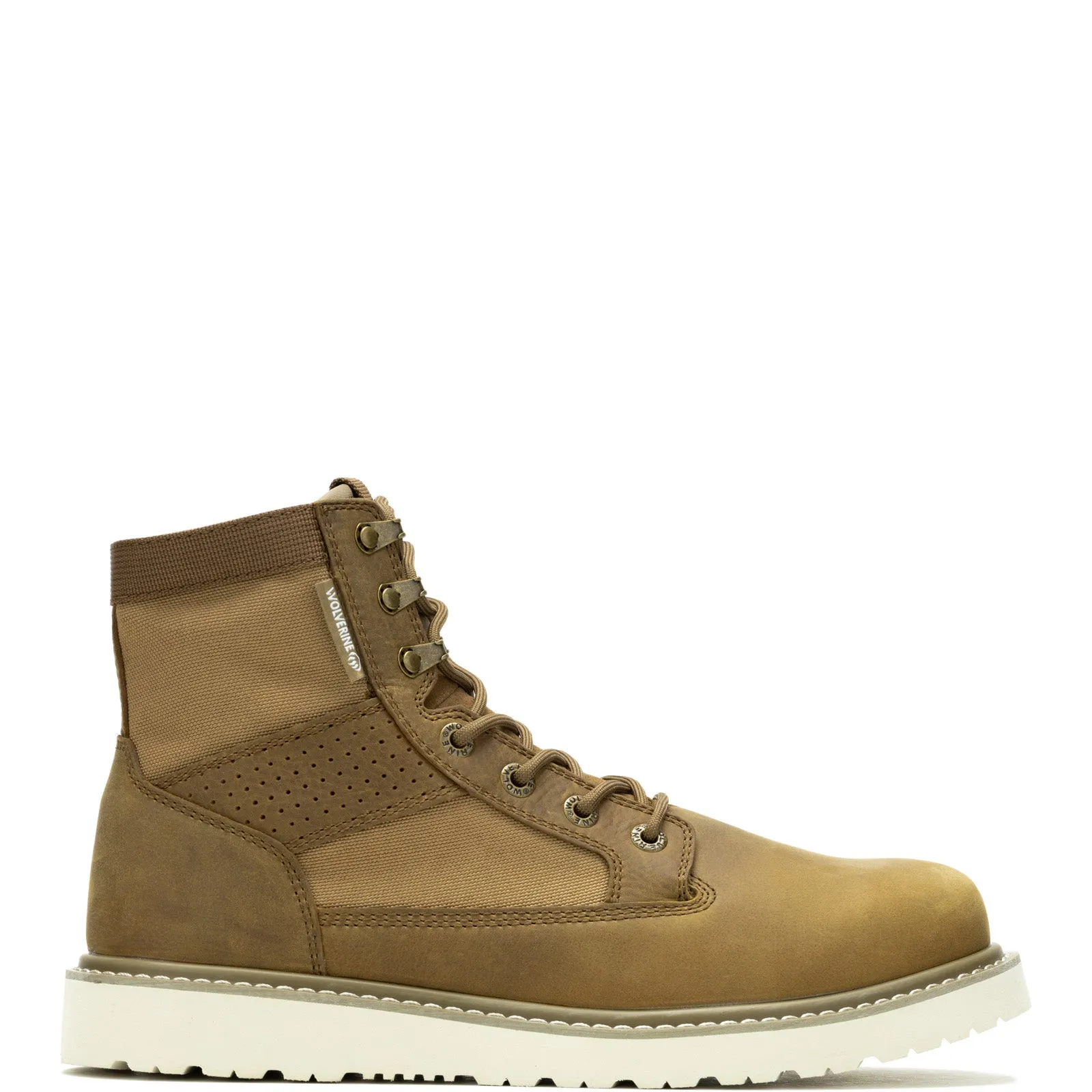 Wolverine Trade Wedge Unline Canvas W240014 Mens Brown Leather Work Boots Protective Build Strong Grip