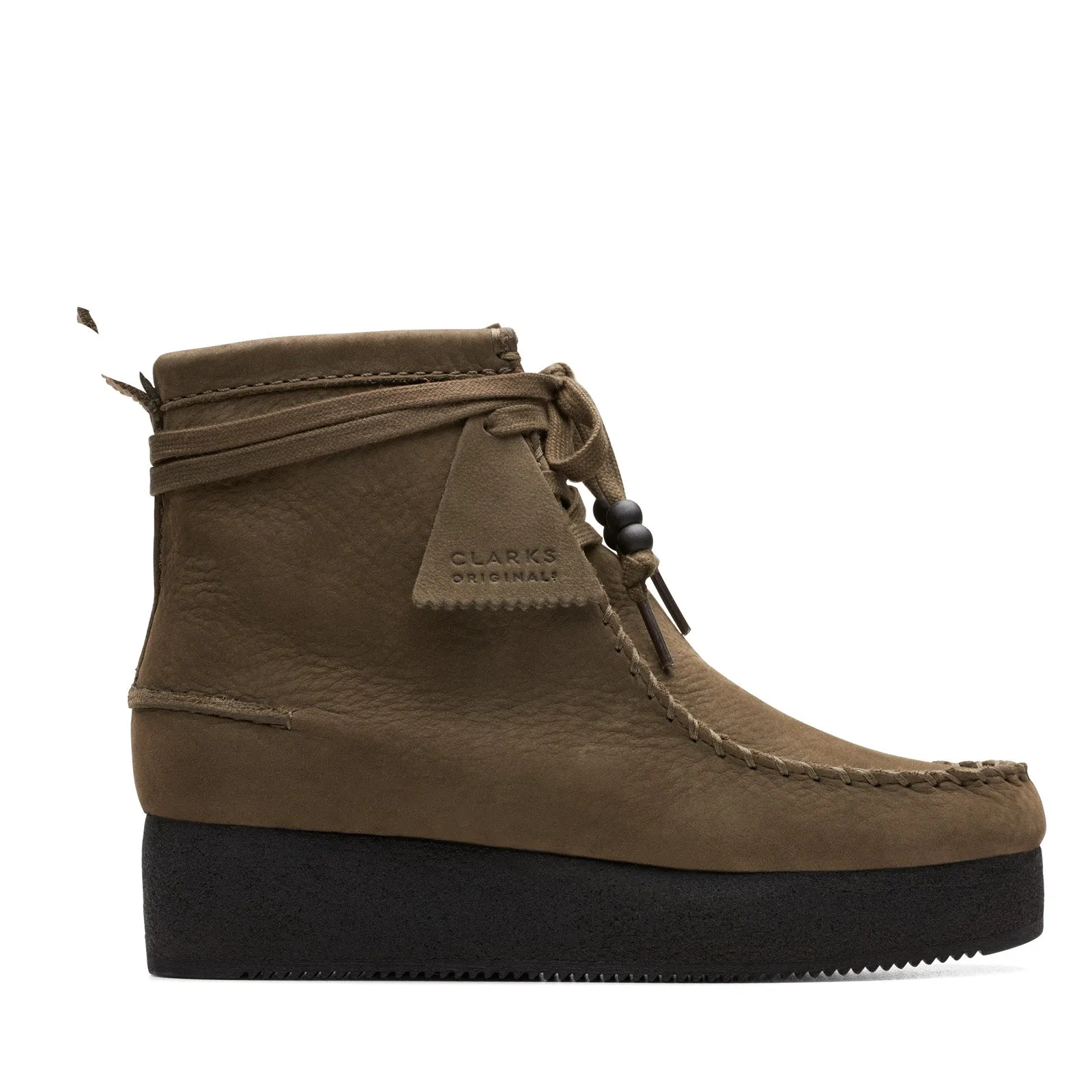 Sleek Construction Clarks Wallabee Craft 26173248 Womens Brown Leather Lace Up Chukkas Boots