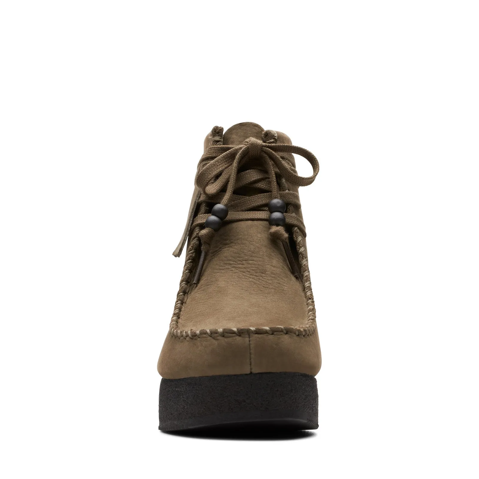 Durable Hard Ground Clarks Wallabee Craft 26173248 Womens Brown Leather Lace Up Chukkas Boots