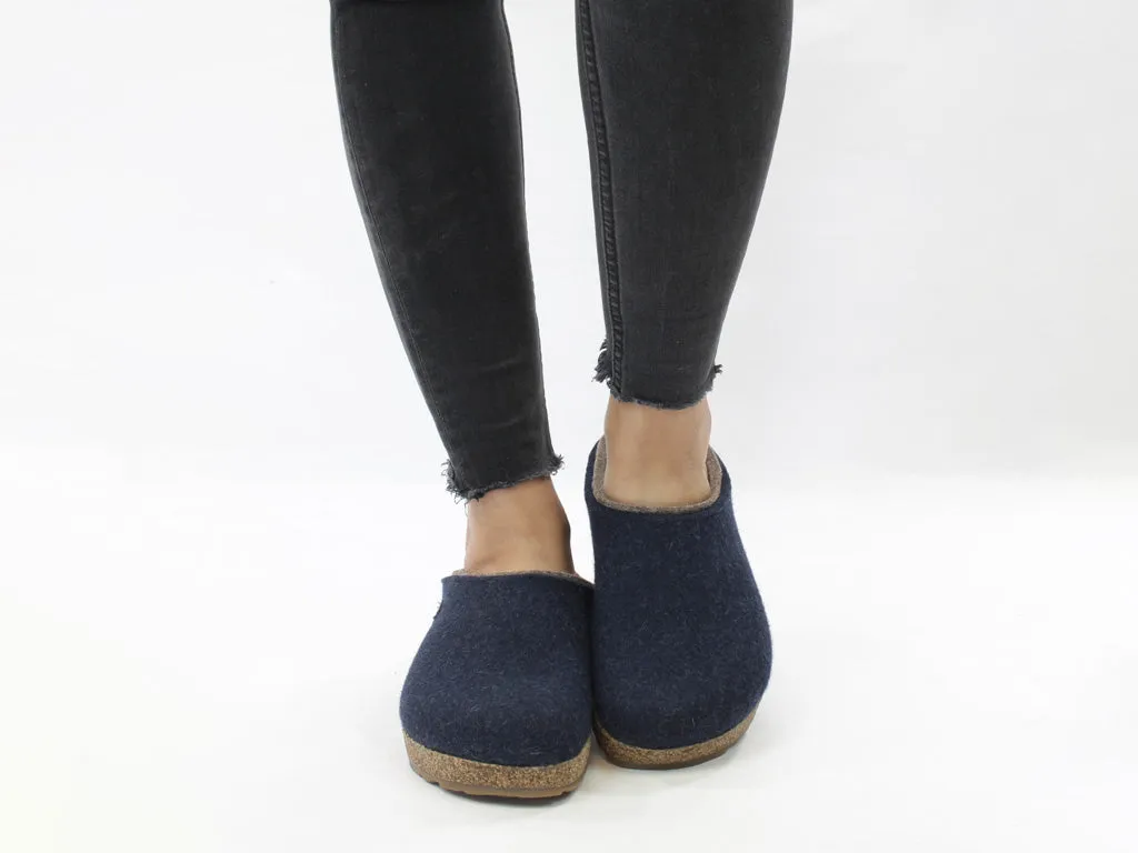 Haflinger Clogs Grizzly Kris Kapitan Blue Comfort arch mesh construction