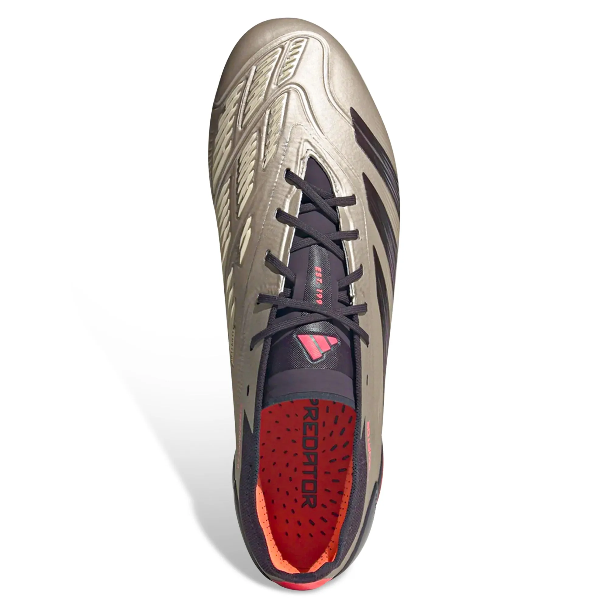 adidas Predator Elite FG Soccer Cleats (Platinum/Black/Carbon) Physical Conditioning