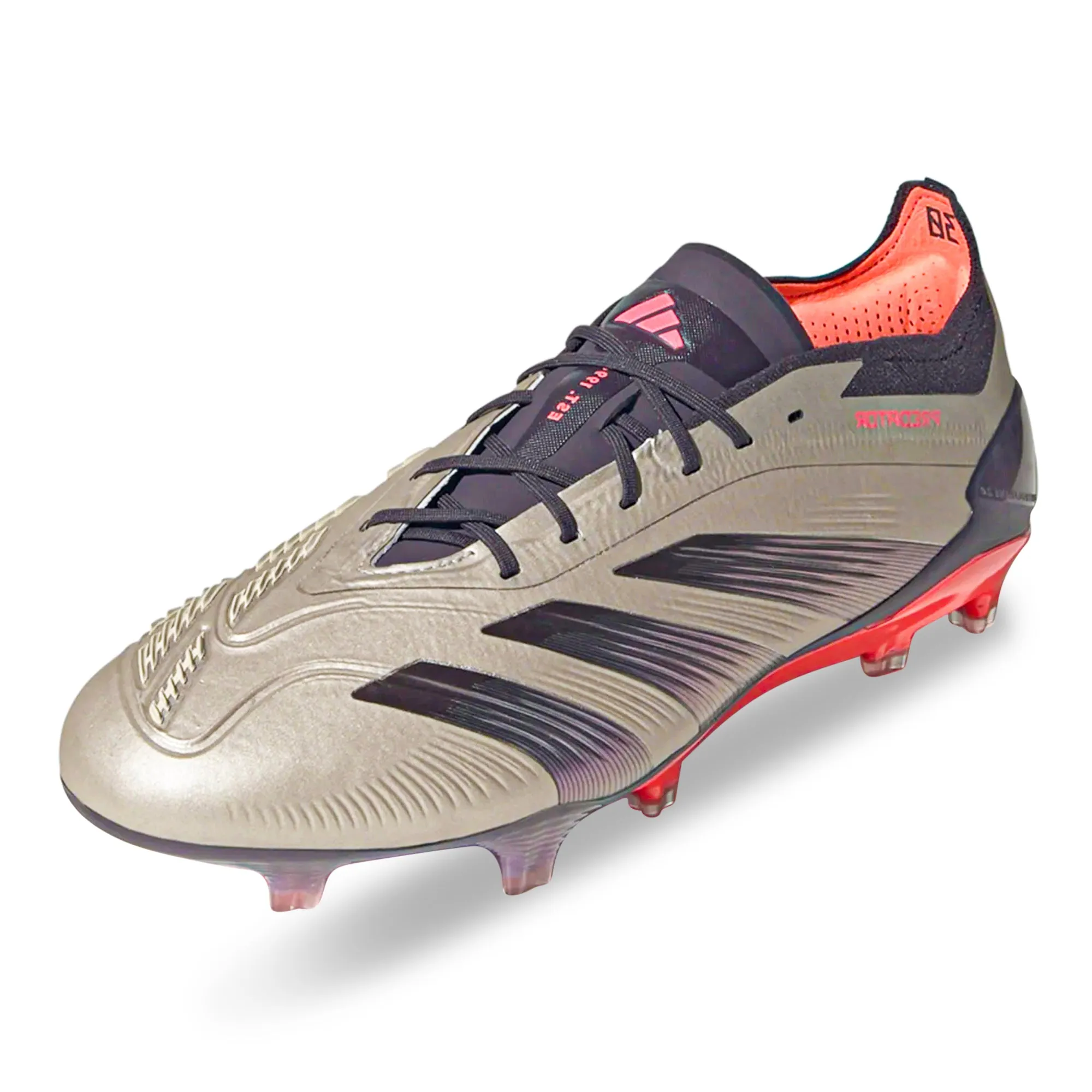 Agility Motion adidas Predator Elite FG Soccer Cleats (Platinum/Black/Carbon)