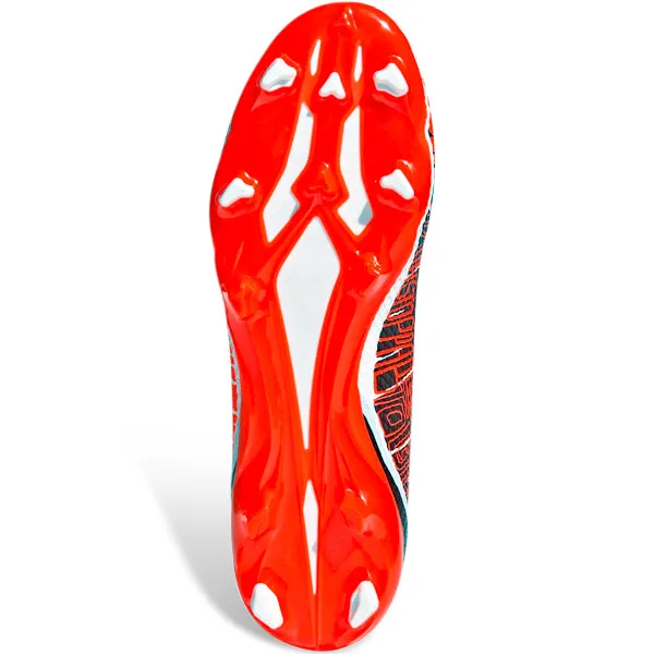Smooth Touch Non Slip adidas X Speedportal Messi.3 Firm Ground Soccer Cleats (Core White/Solar Red)
