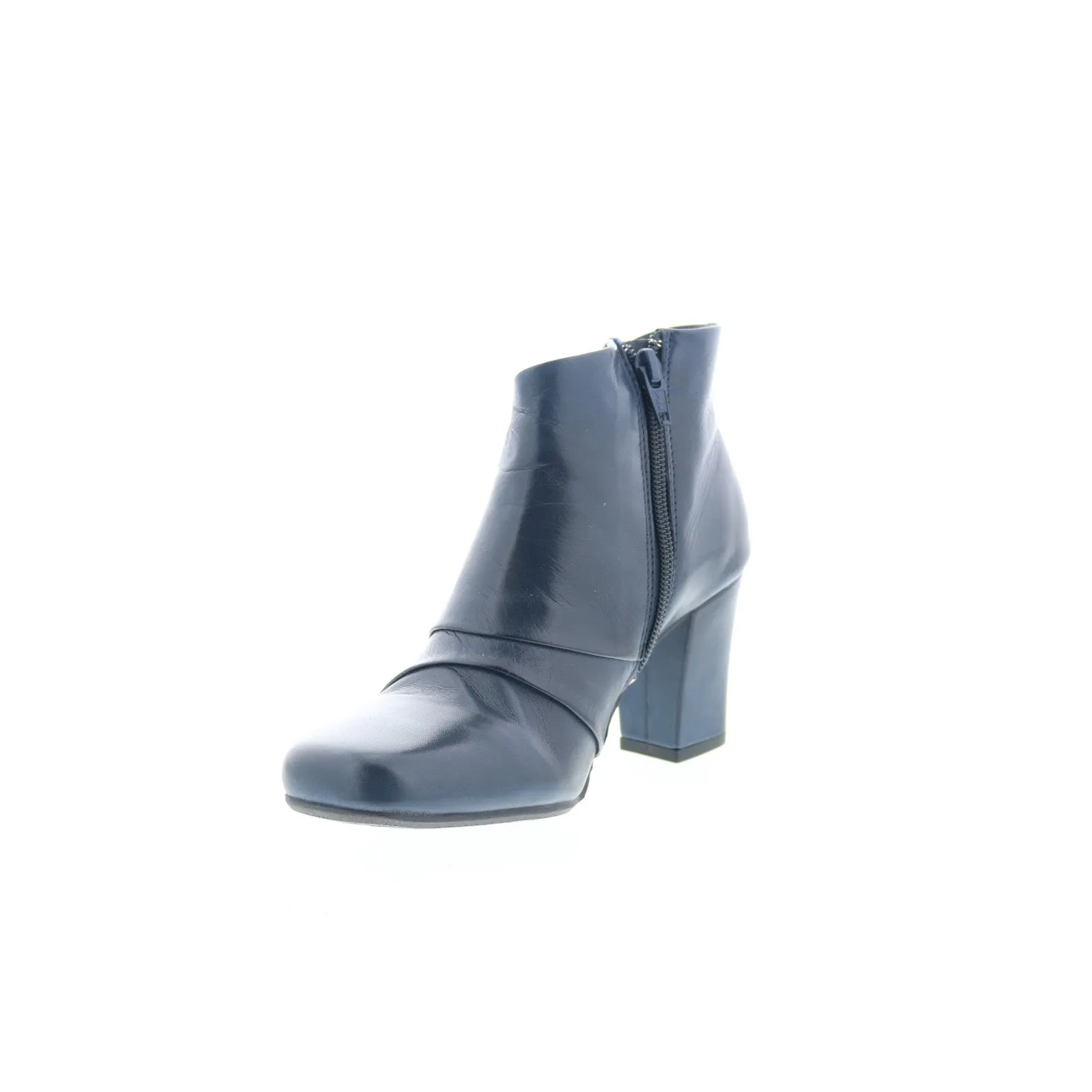 Protective Gear Miz Mooz Haydin Womens Blue Leather Zipper Ankle & Booties Boots