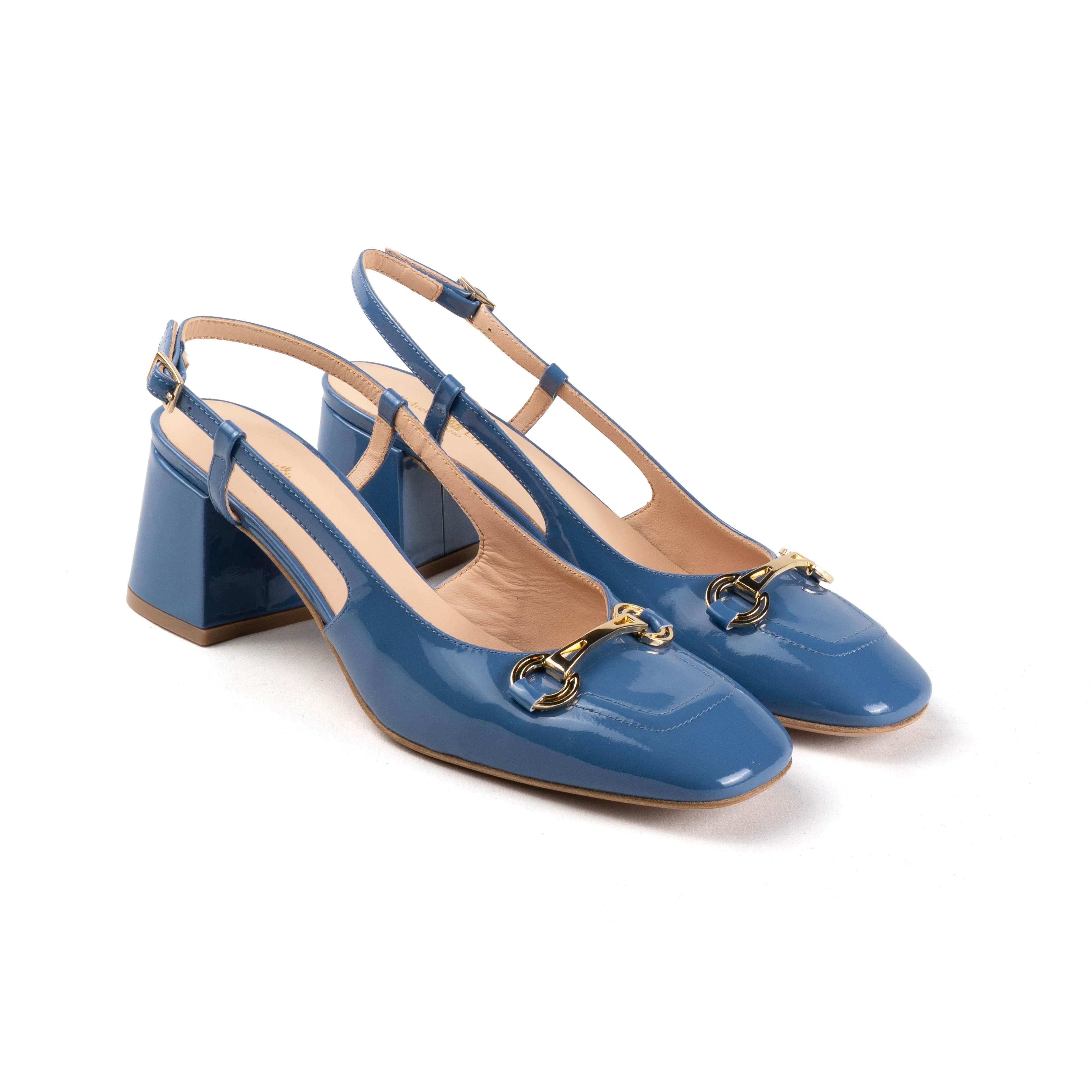 ZAHRA SLING BACK Chic White Stilettos