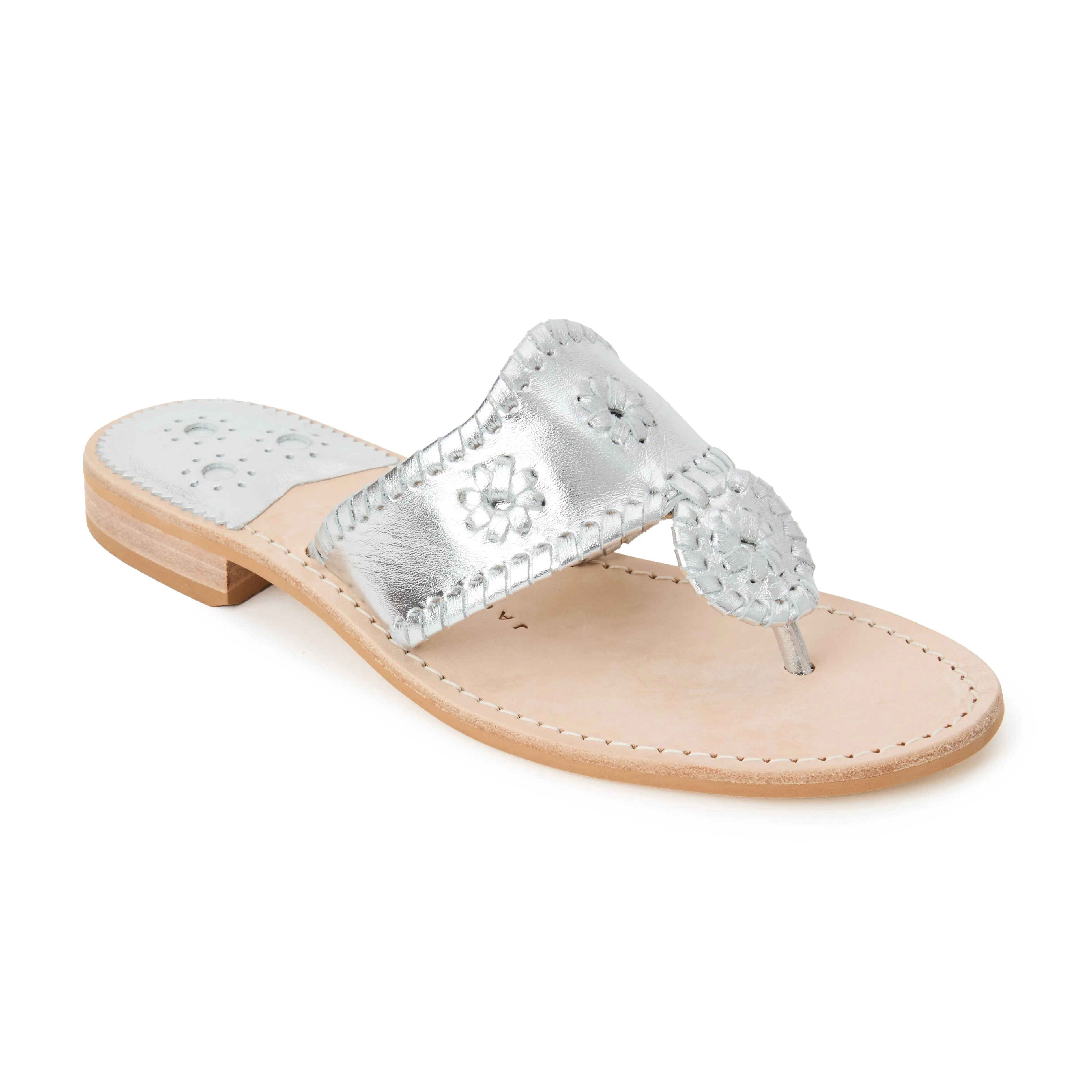 Pack Safe Jacks Wide Width Leather Flat Sandal