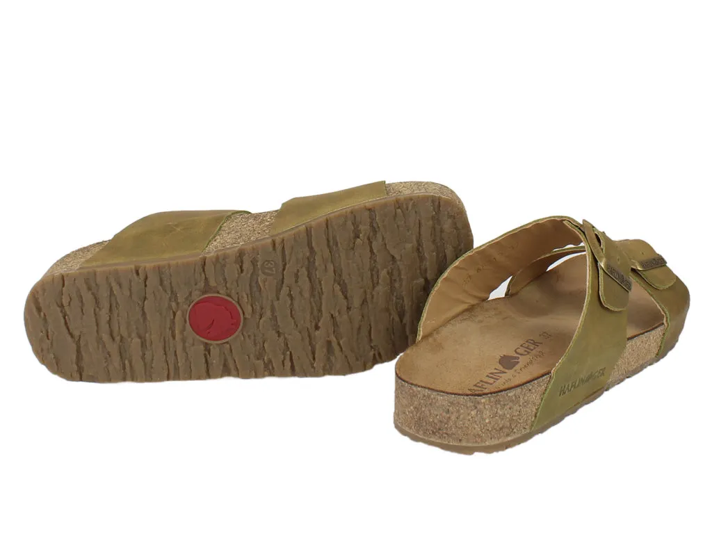 Haflinger Sandals Andrea Country Olive Shore Play Quick Lock