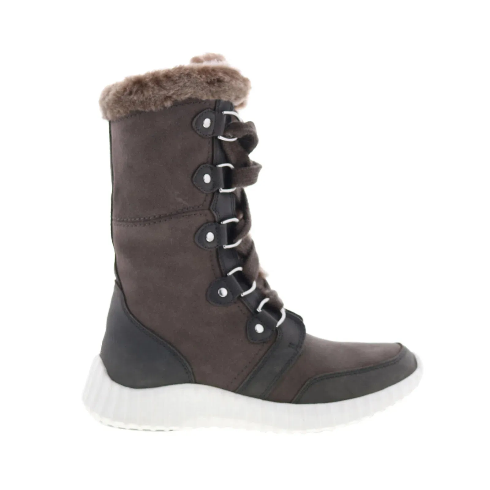 Johnston & Murphy 78-56546 Womens Brown Suede Lace Up Casual Dress Boots Enhanced grip