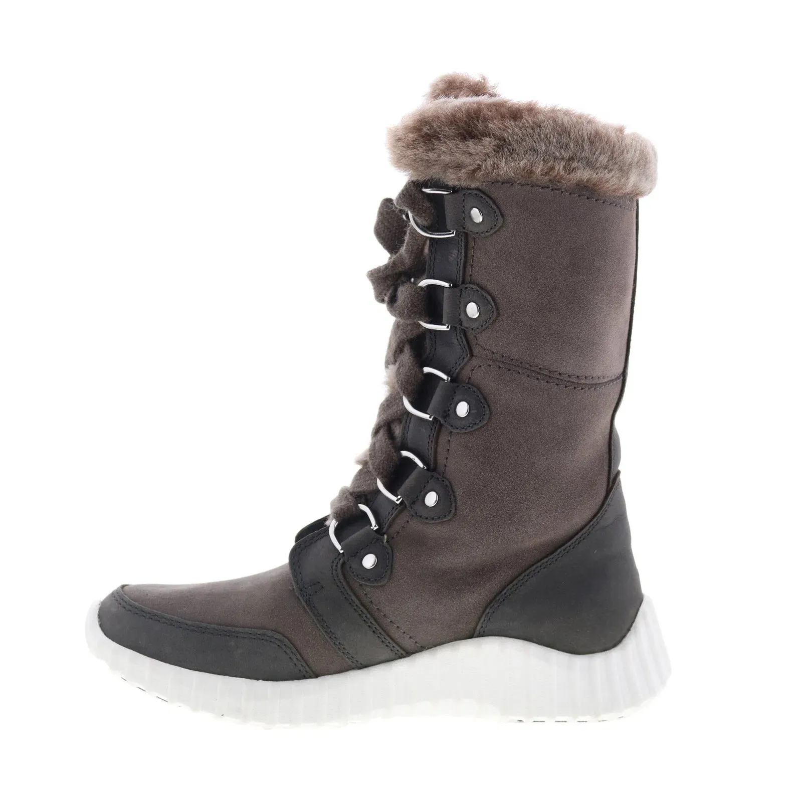 Comfortable Stride Johnston & Murphy 78-56546 Womens Brown Suede Lace Up Casual Dress Boots
