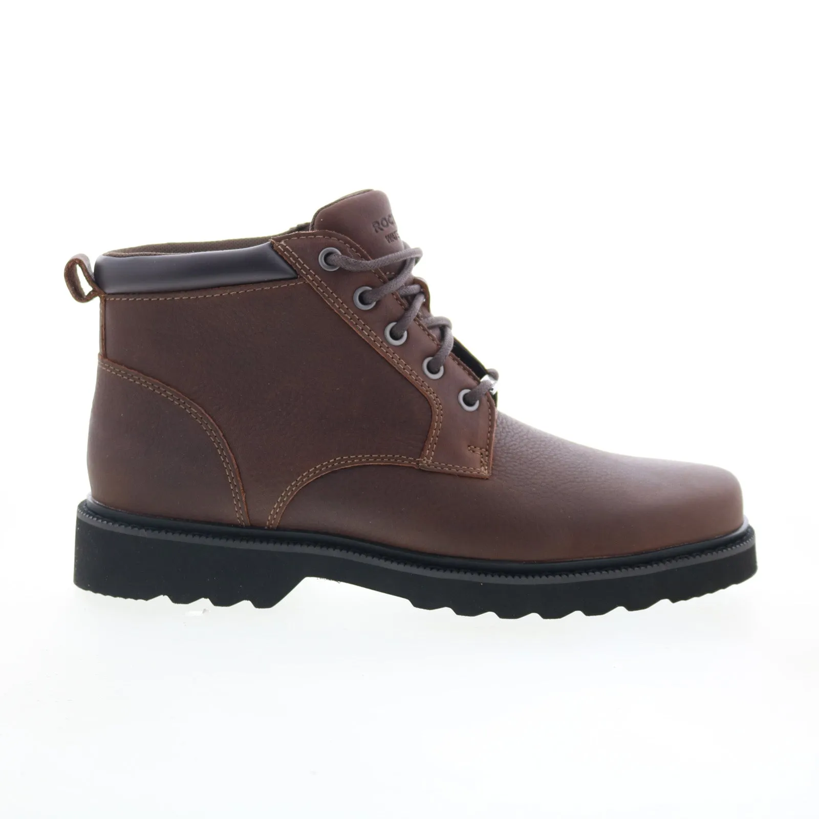 Rockport Northfield Plain Toe Boot Mens Brown Extra Wide Casual Dress Boots Easy Maintenance Day Wear