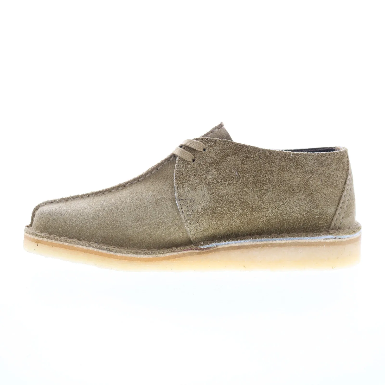 Clarks Desert Trek 26176531 Mens Green Suede Lace Up Chukkas Boots dry surface