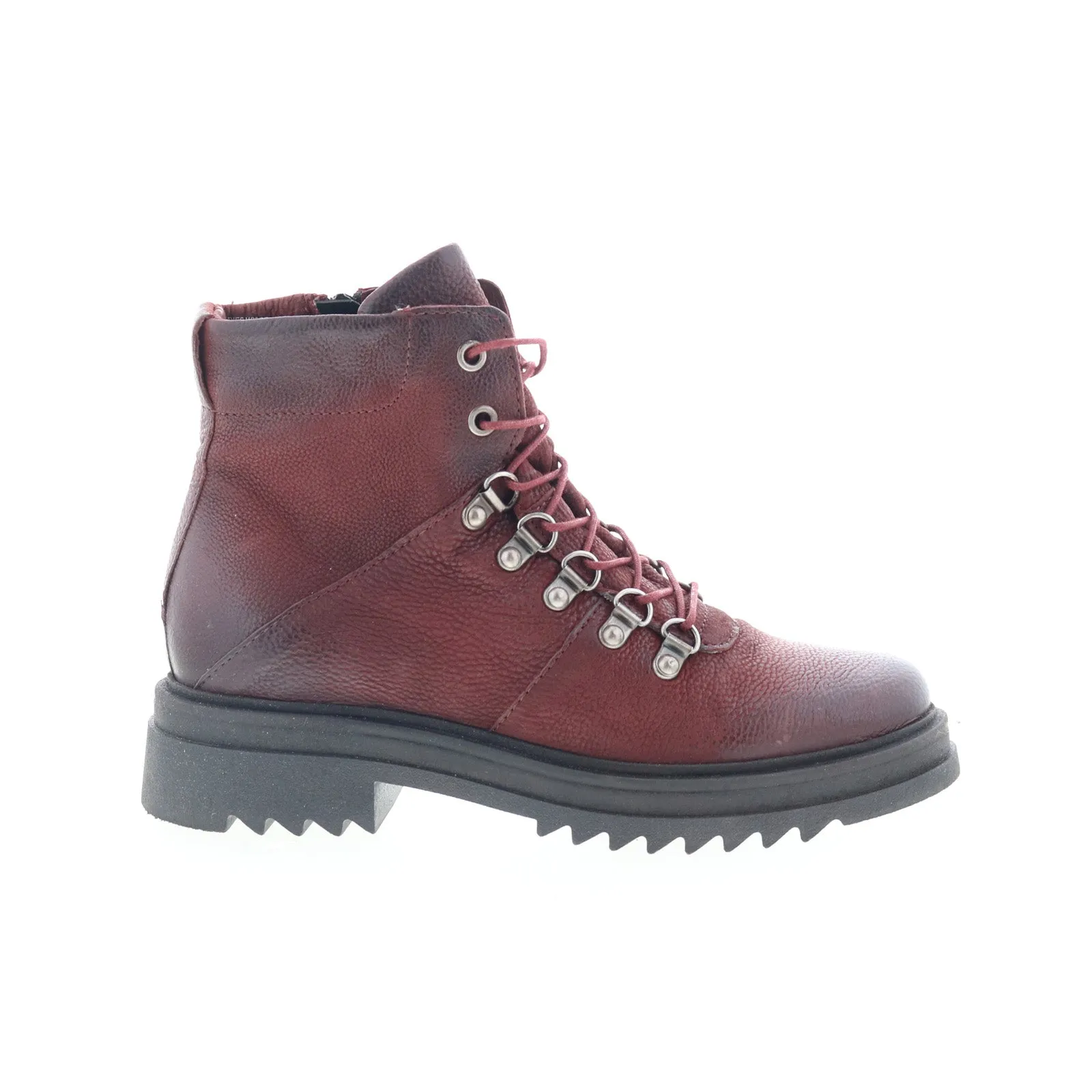 All Day Comfort Miz Mooz Freddie P94201-101-6345 Womens Burgundy Leather Casual Dress Boots