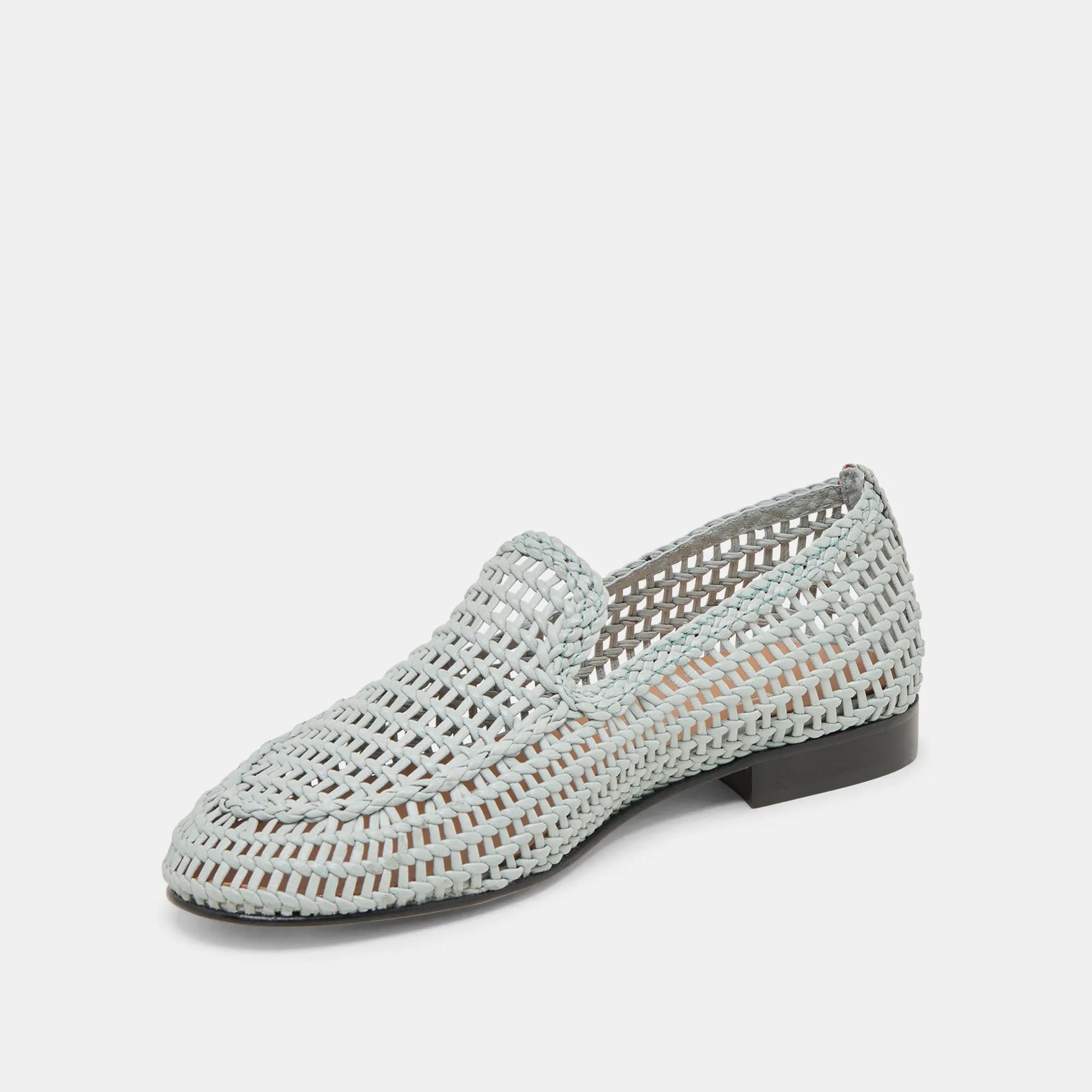 ARMOND FLATS SKY BLUE WOVEN LEATHER Comfortable Cushion