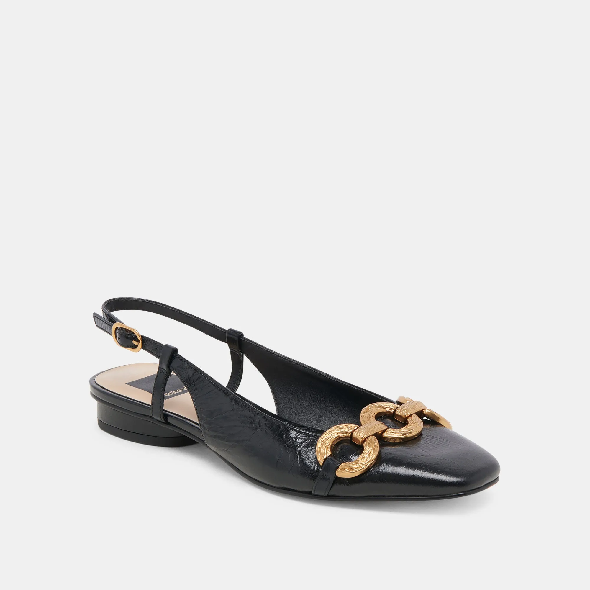 RAMANO FLATS MIDNIGHT CRINKLE PATENT Seamless Cliff Walk