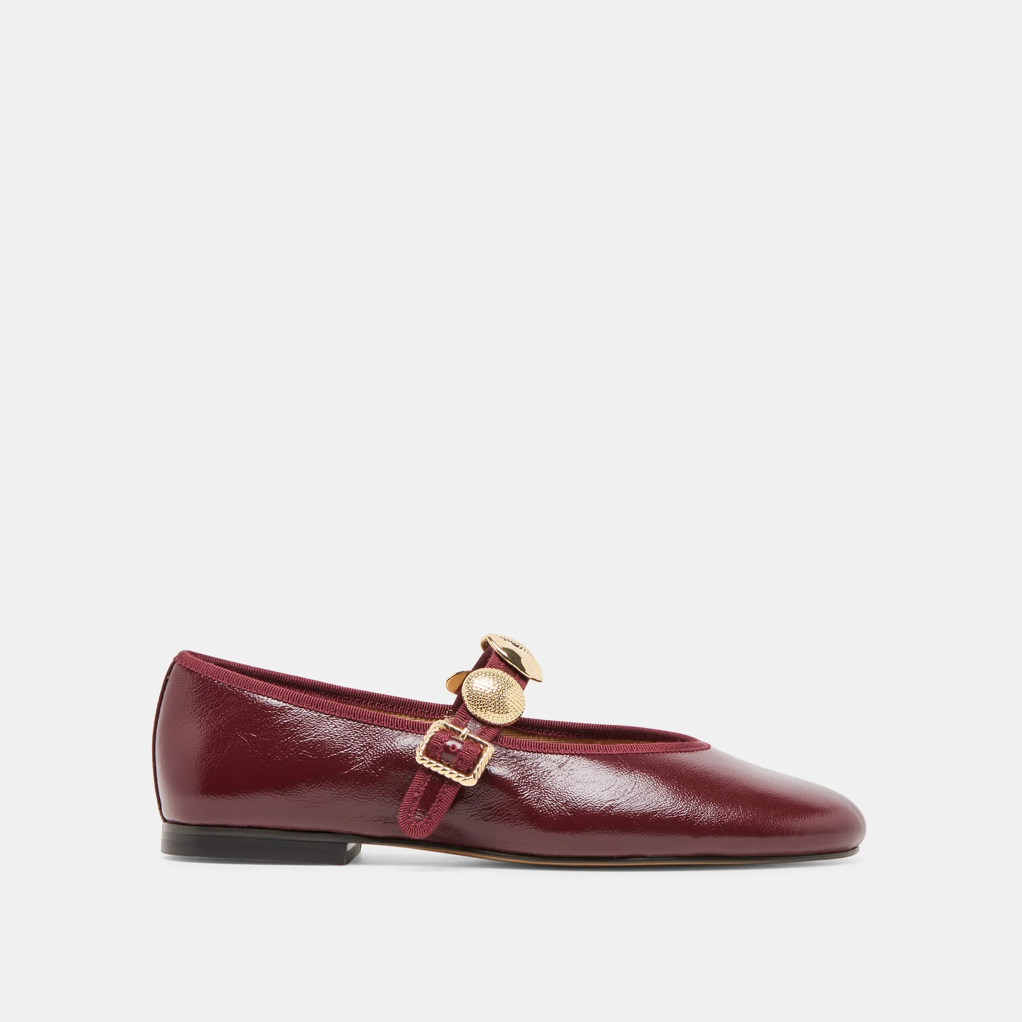 RELAN BALLET FLATS OXBLOOD LEATHER Moon Glow Mesh