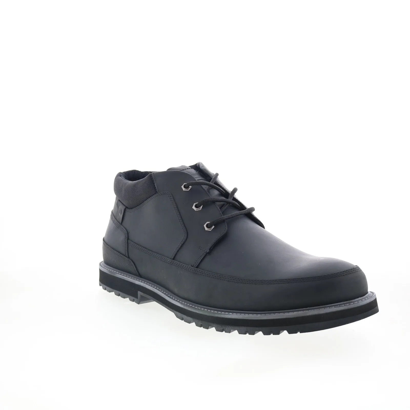 Weekend Fit Dunham Byrne Waterproof Chukka CJ0852 Mens Black Leather Chukkas Boots