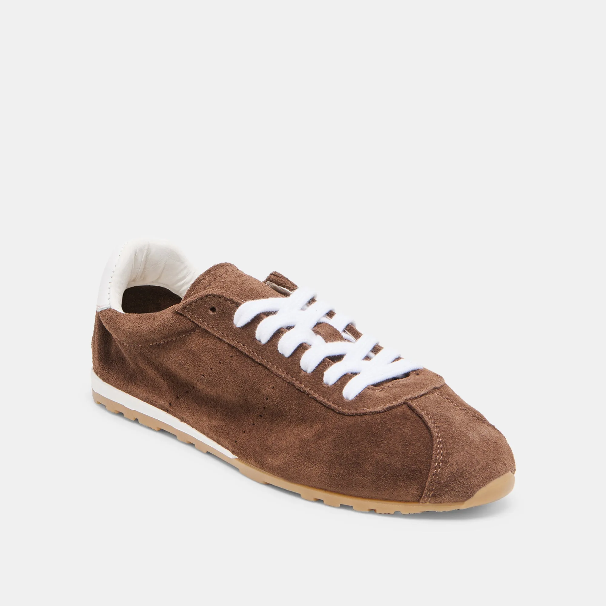 Superior Traction SERINA SNEAKERS DK BROWN SUEDE