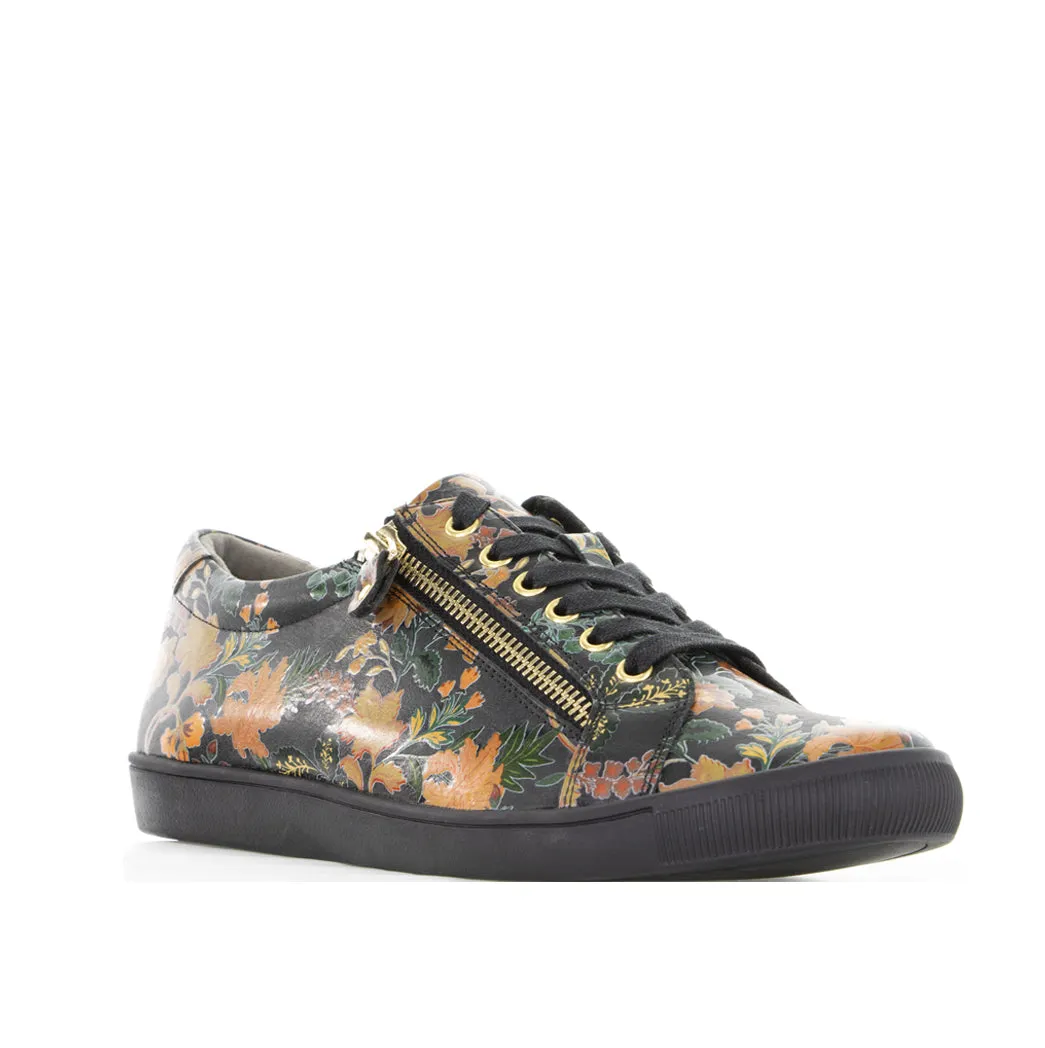 ZIERA DIANN BLACK VINTAGE FLORAL Cool Tone Rock Path