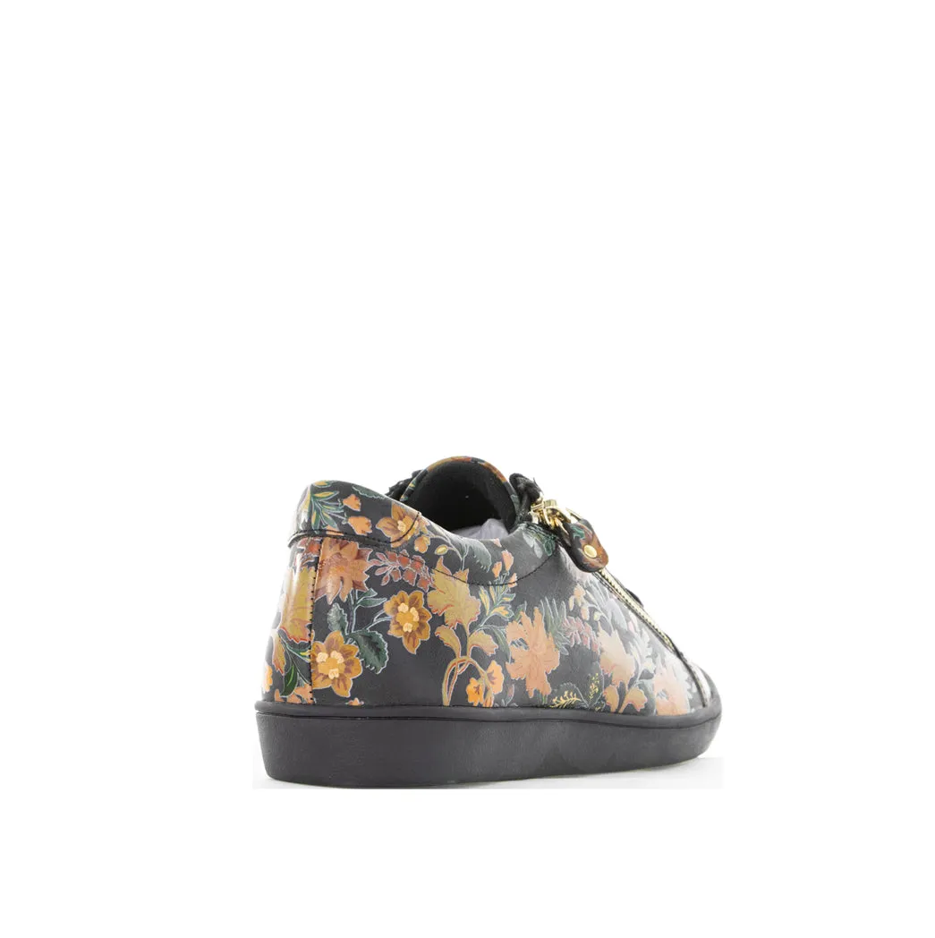 ZIERA DIANN BLACK VINTAGE FLORAL Firm Edge Classic Base