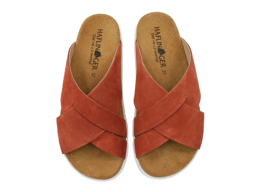 Haflinger Sandals Sienna Rost Red Bold Sunshine Fit