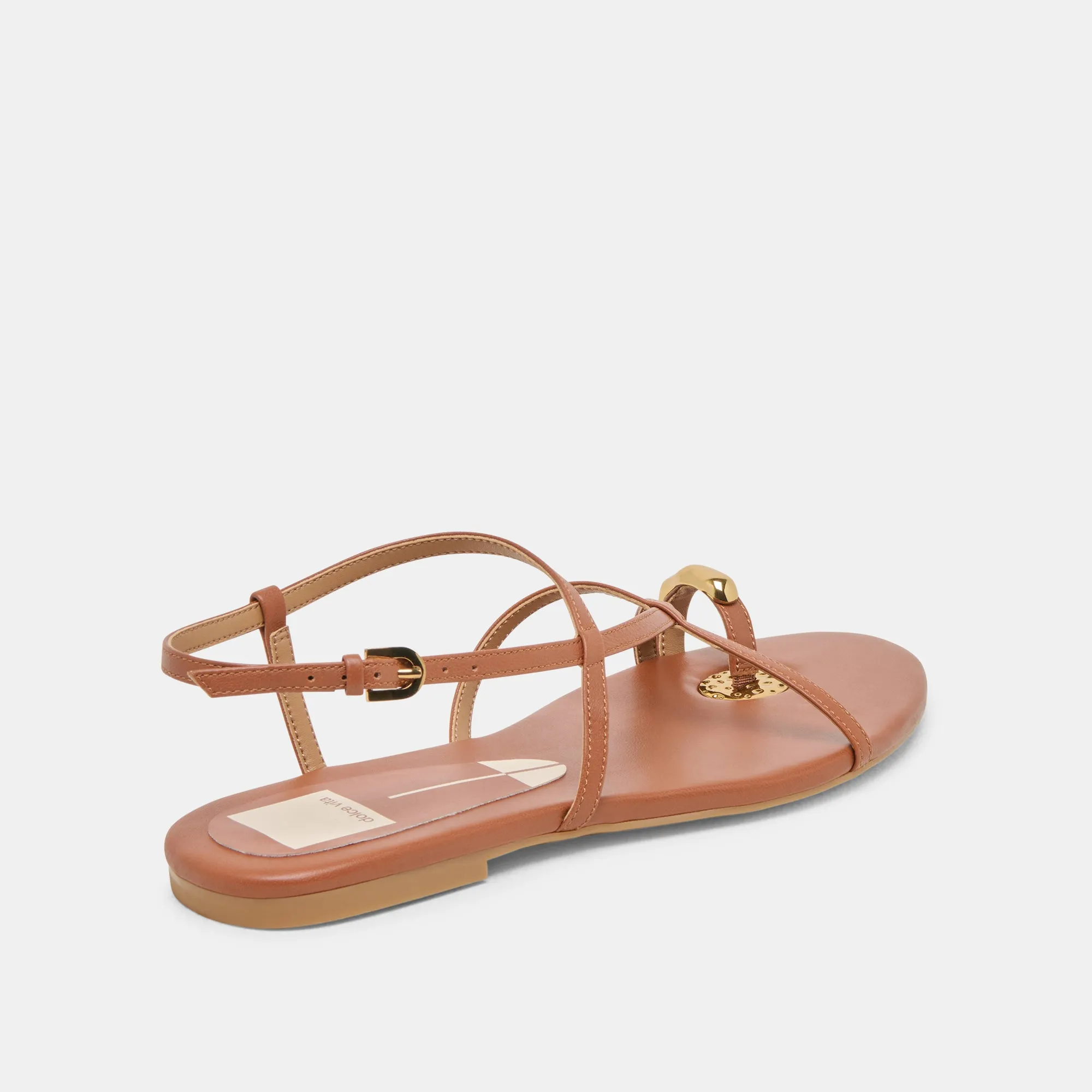 Quick Fit Cold Weather KESHA SANDALS COGNAC LEATHER
