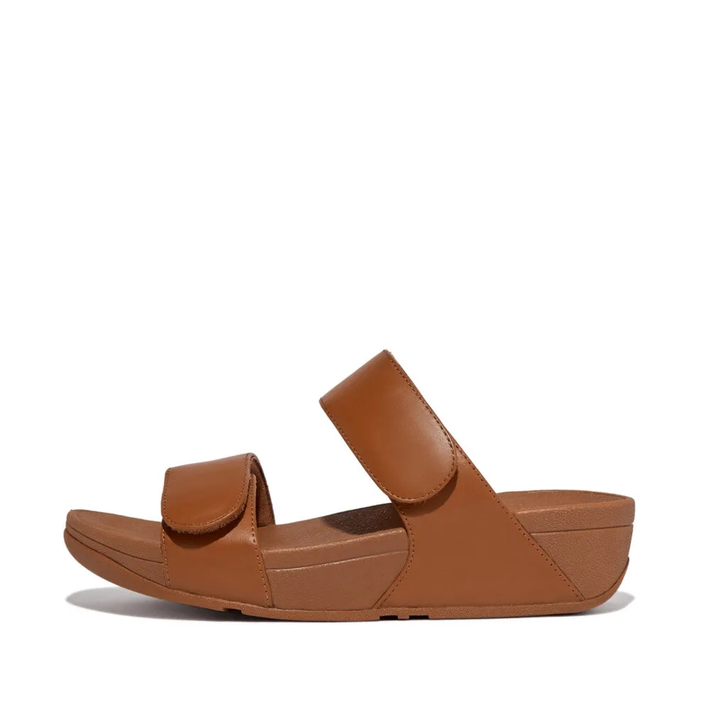 Zip Fast FitFlop LULU Adjustable Leather Slides