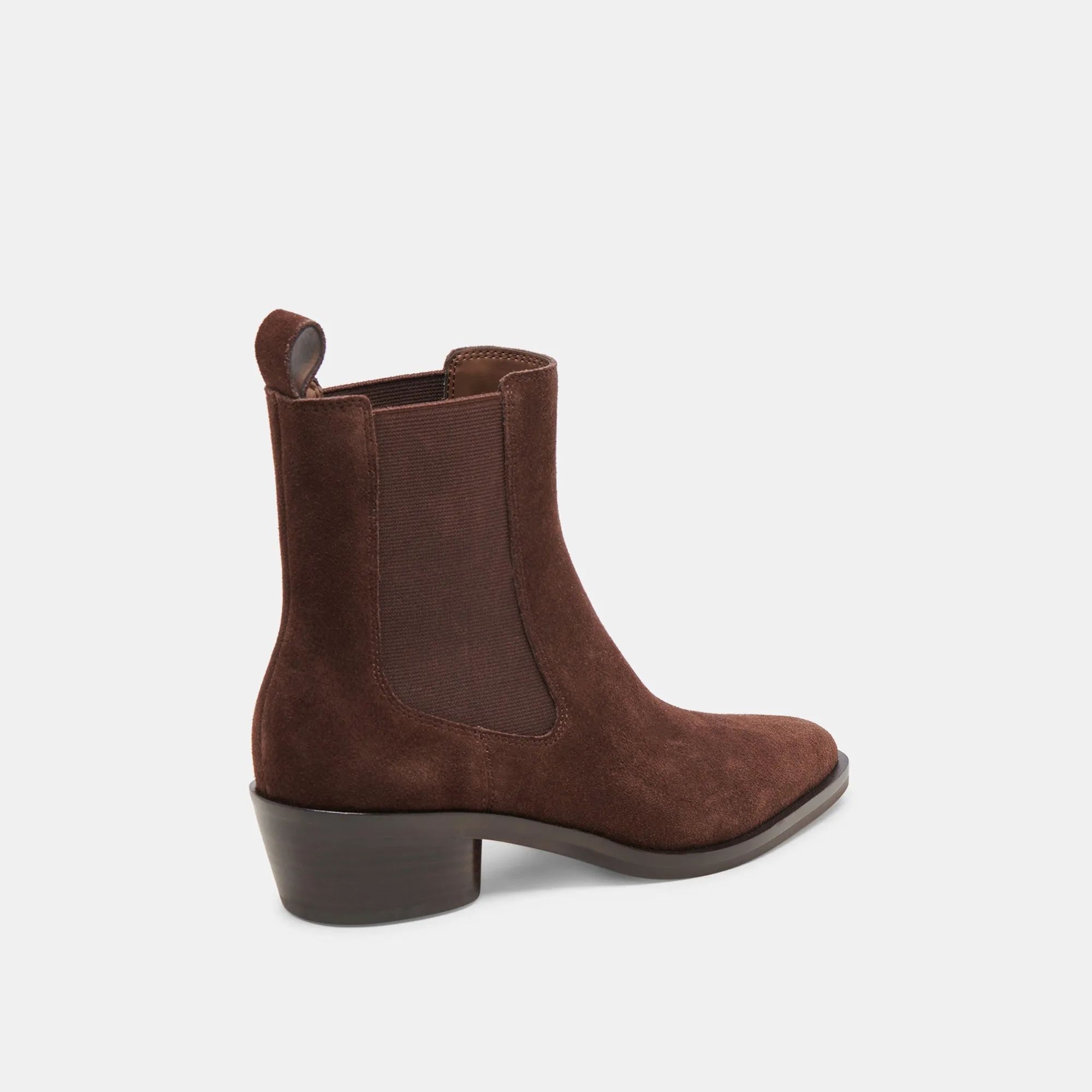 FOSTER BOOTIES DK BROWN SUEDE Structured Fit