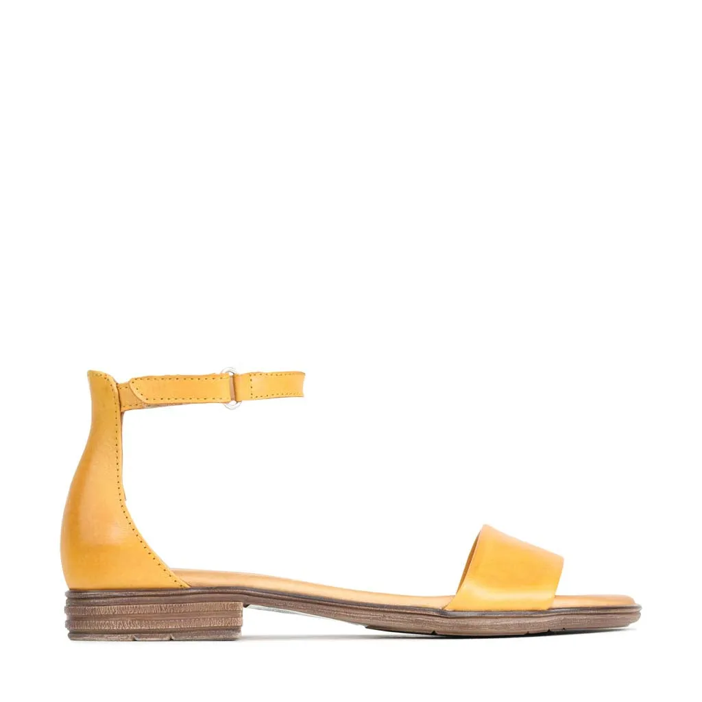 KAIT LEATHER ANKLE STRAP SANDALS texture - type City