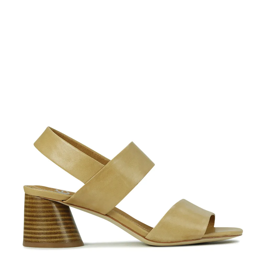All-around silhouette PETTO LEATHER SLIDE SANDALS