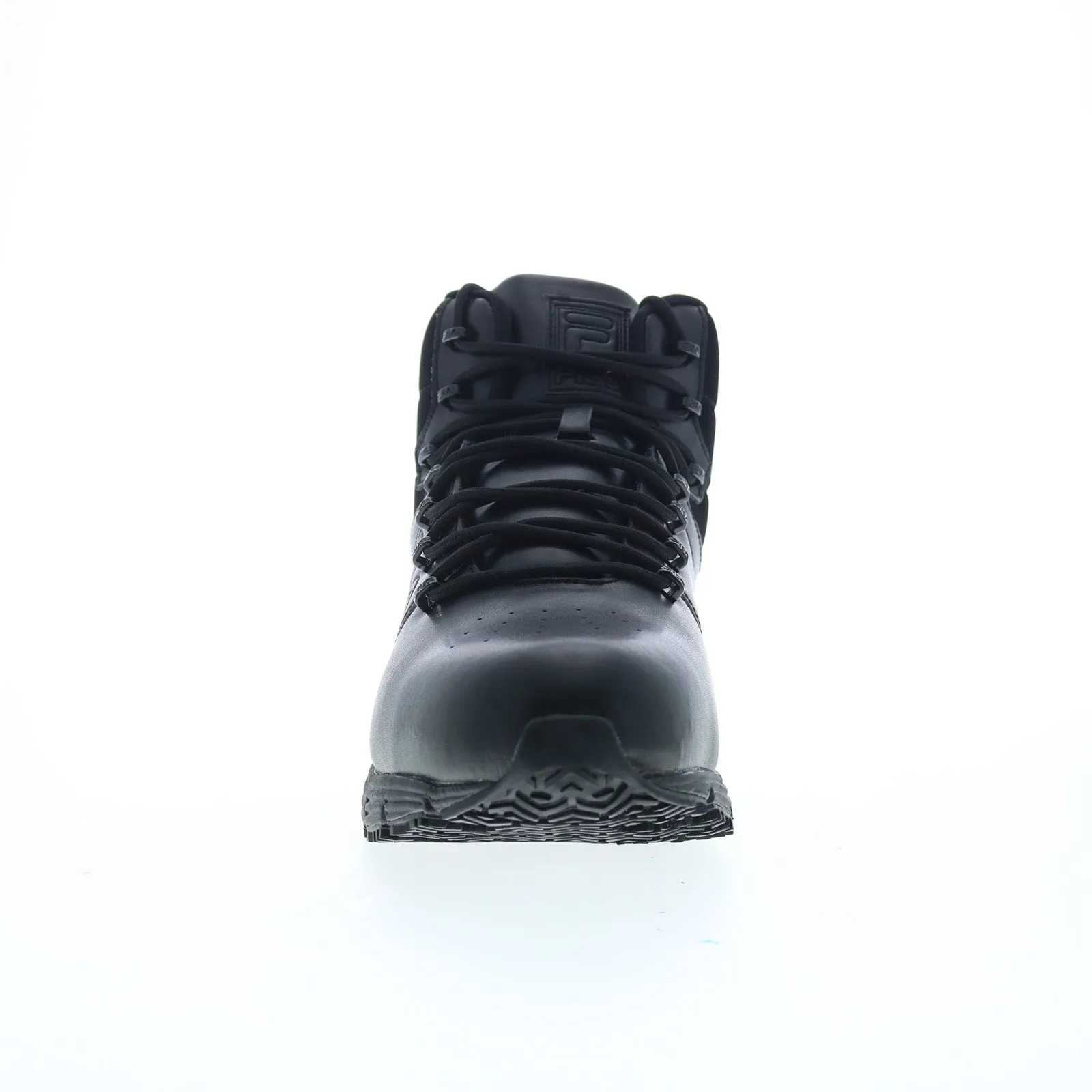 Fila Memory Breach Slip Resistant Steel Toe Mens Black Leather Work Boots Shopping Lover