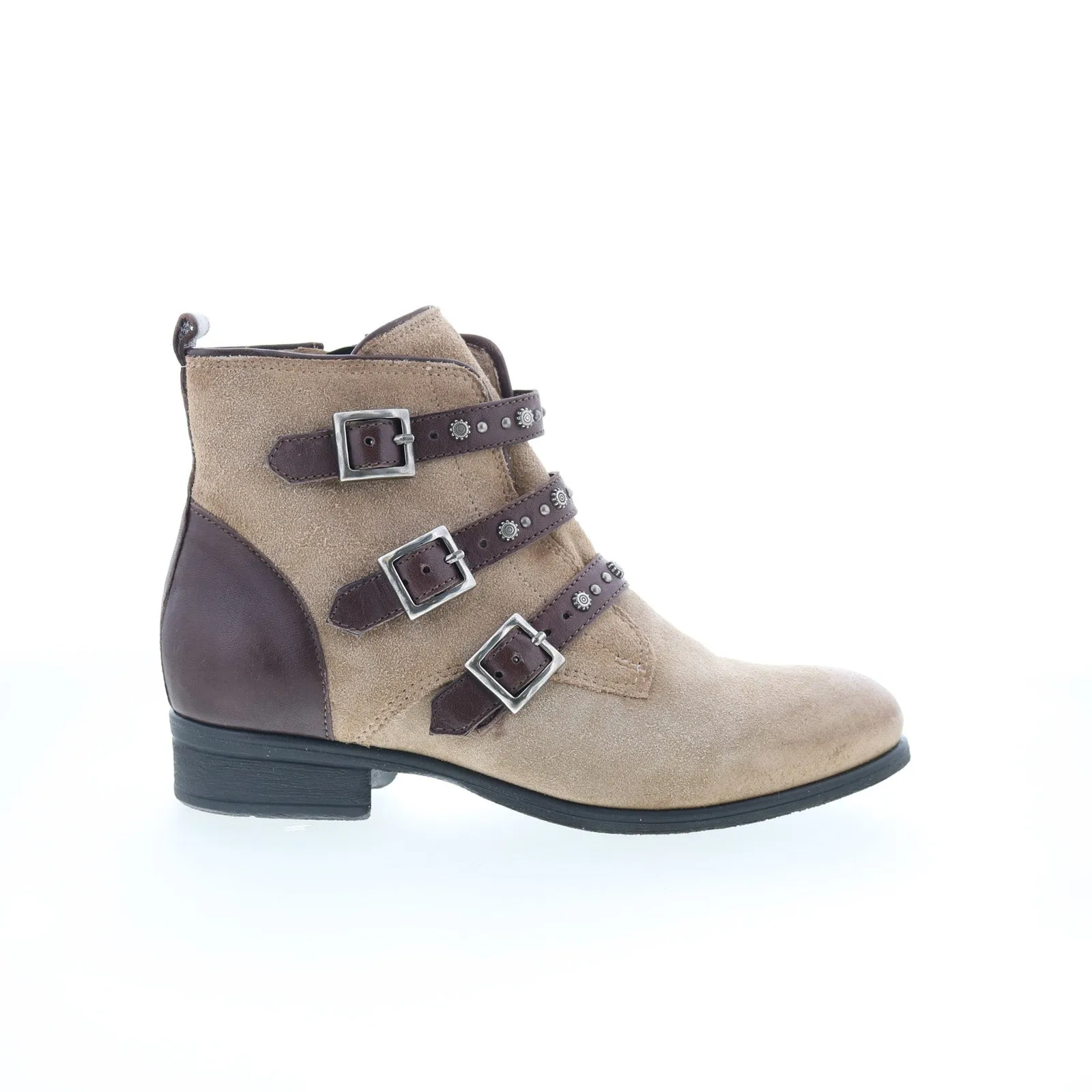 Hard Ground Miz Mooz Sherri 275272-101-0004 Womens Brown Suede Ankle & Booties Boots