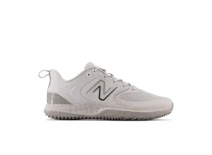 New Balance Men's Fresh Foam 3000 V6 Turf Baseball Shoes - Grey with White - T3000TG6 Power Grip