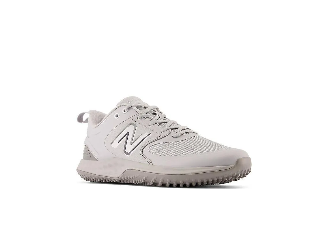 New Balance Men's Fresh Foam 3000 V6 Turf Baseball Shoes - Grey with White - T3000TG6 Sports Precision