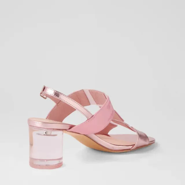 DJANGO & JULIETTE SEYMOUR ROSE MULTI Satin Wedding Shoes Black Leather Stilettos