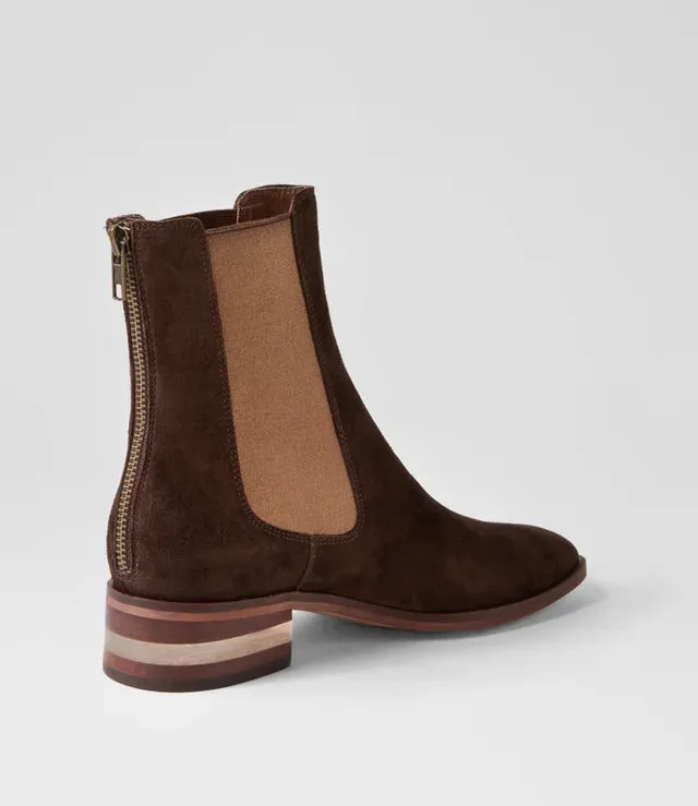 Heavy-Duty Build Light support DJANGO & JULIETTE FEYZA CHOC BRONZE SUEDE