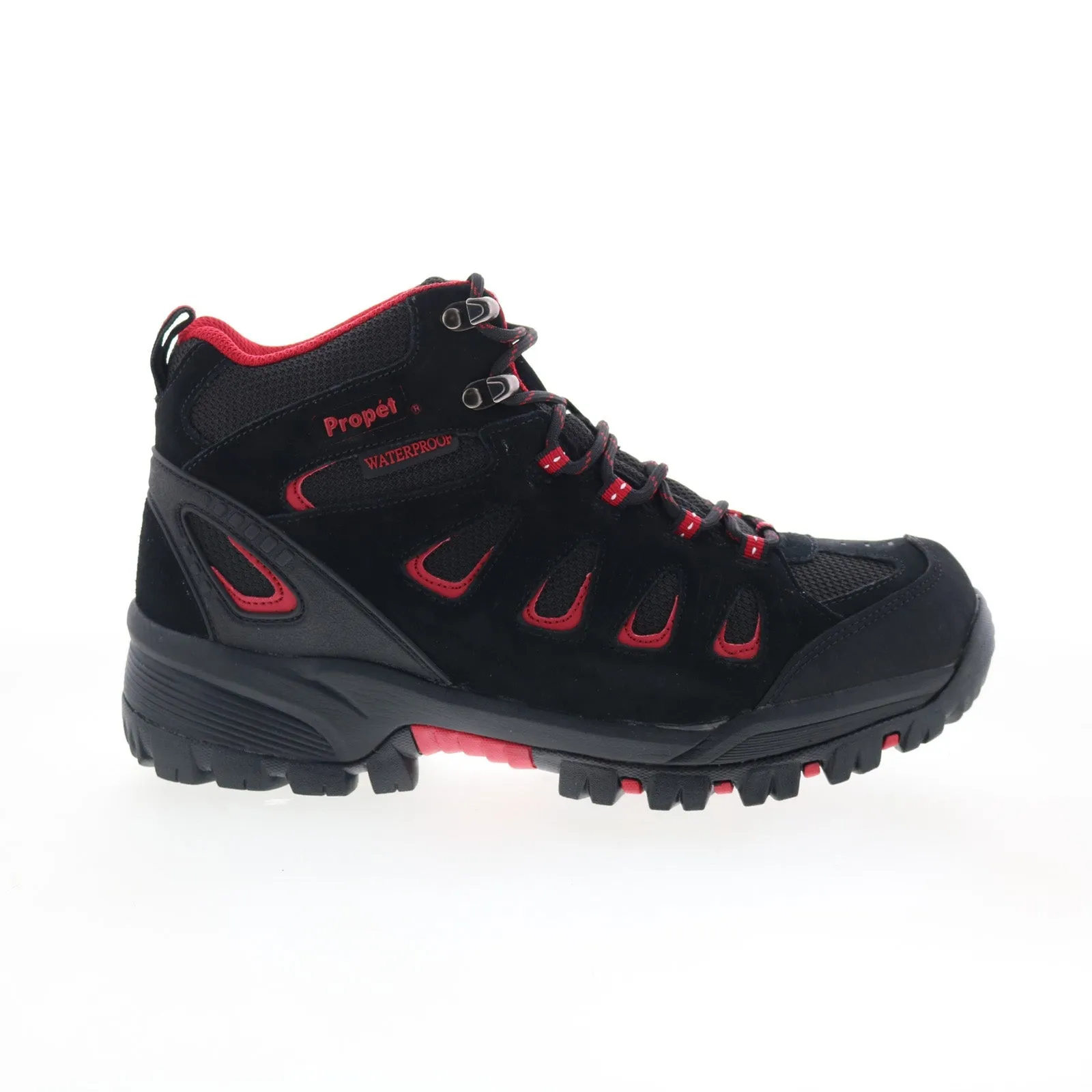 Beach Walk Propet Ridge Walker Waterproof M3599BRD Mens Black Extra Wide Hiking Boots
