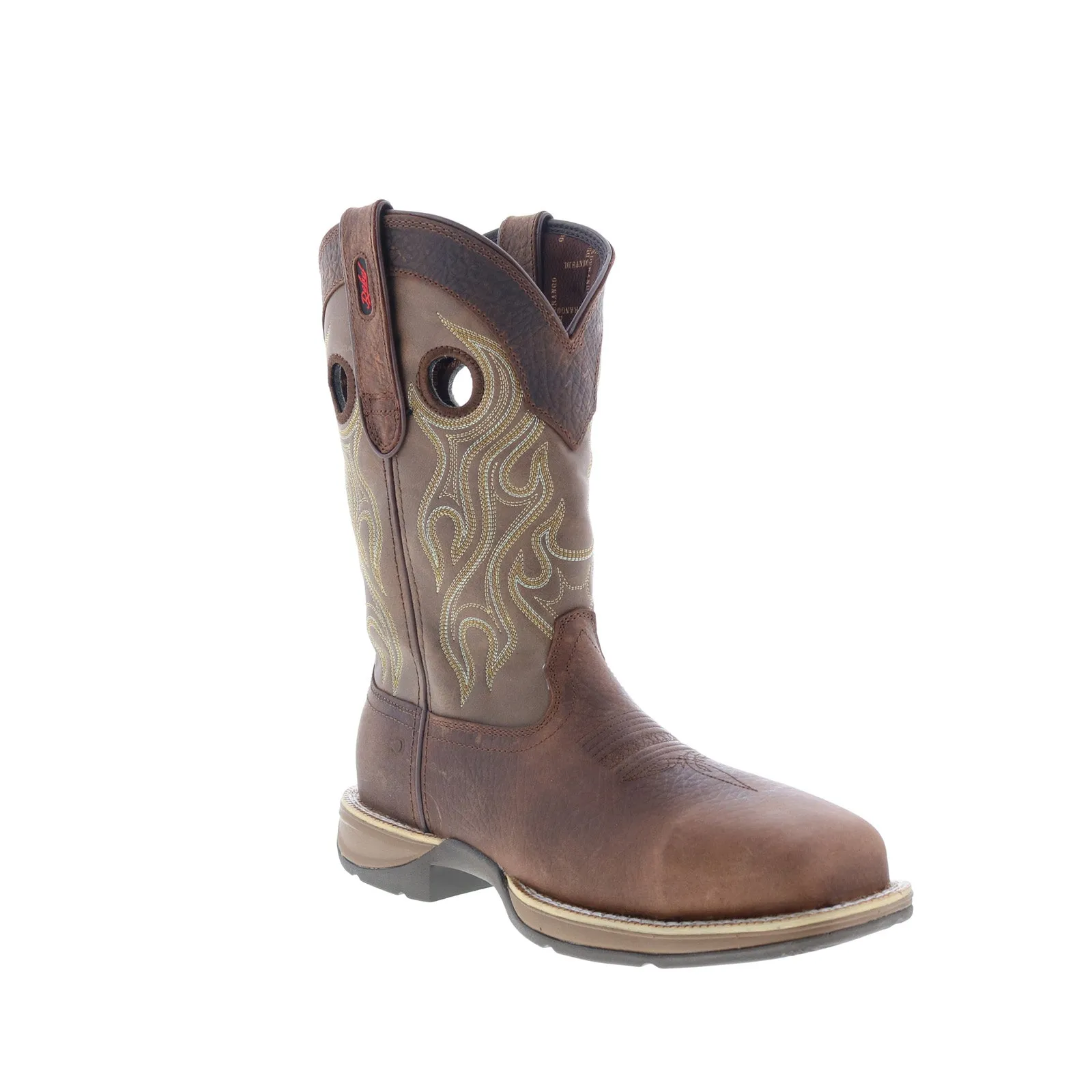 Steel Cap Pull On Style Durango Rebel Composite Toe Waterproof DDB0122 Mens Brown Wide Western Boots