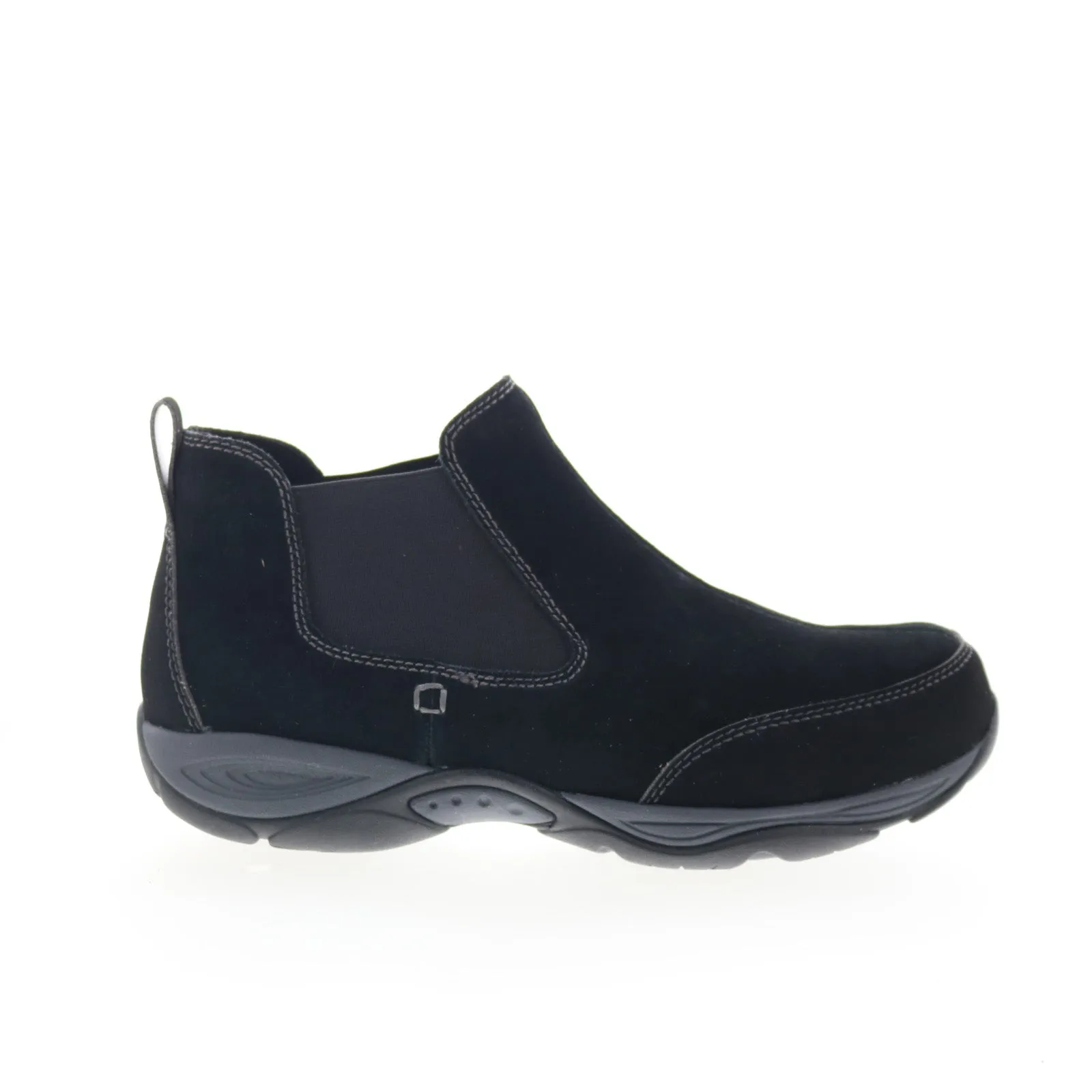 Easy Spirit Seexceed Womens Black Synthetic Slip On Casual Dress Boots Abrasion-resistant Rain Shield