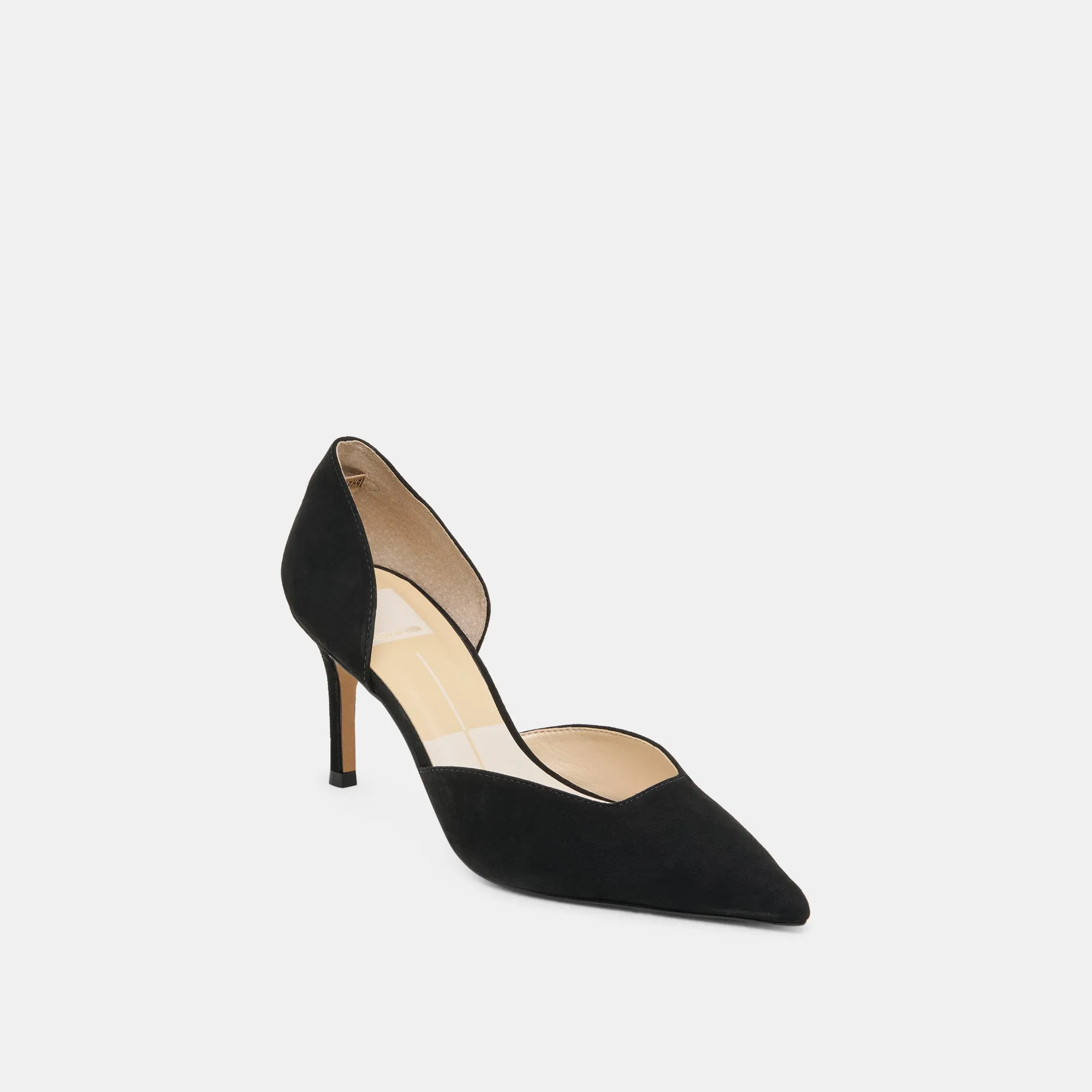 Sturdy Build ELOY HEELS ONYX SUEDE