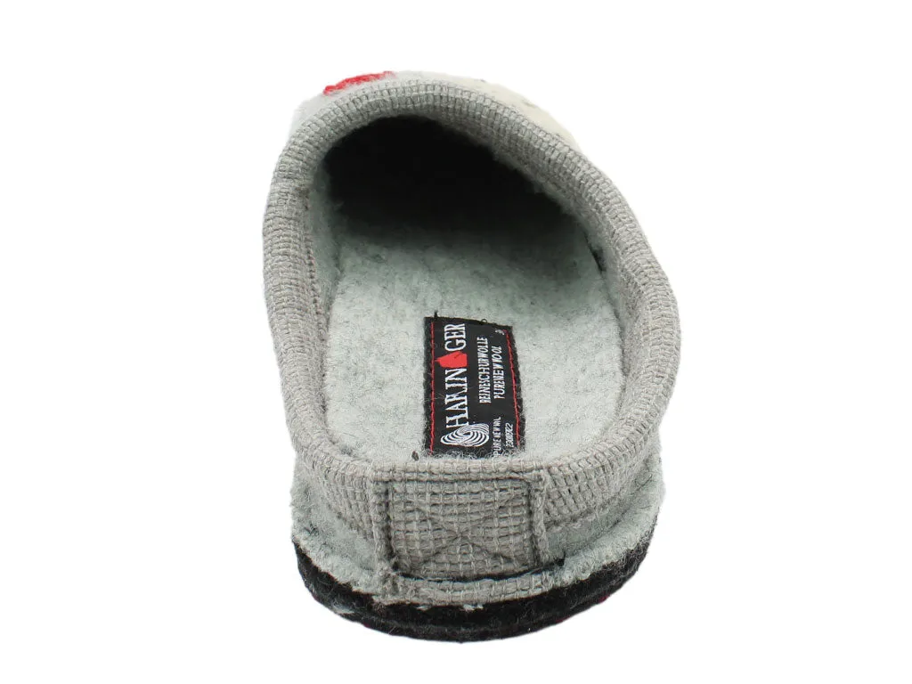 Haflinger Slippers Flair Chicken Grey Moist Guard Anti Bacterial