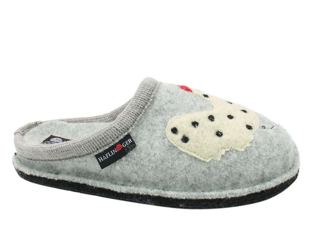 Galaxy Tone Daily Essential Haflinger Slippers Flair Chicken Grey